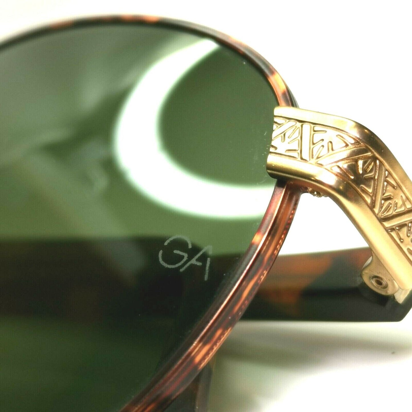 Giorgio Armani 1997 Gold Brown Vintage Retro Sunglasses Men Women 50mm 643 832