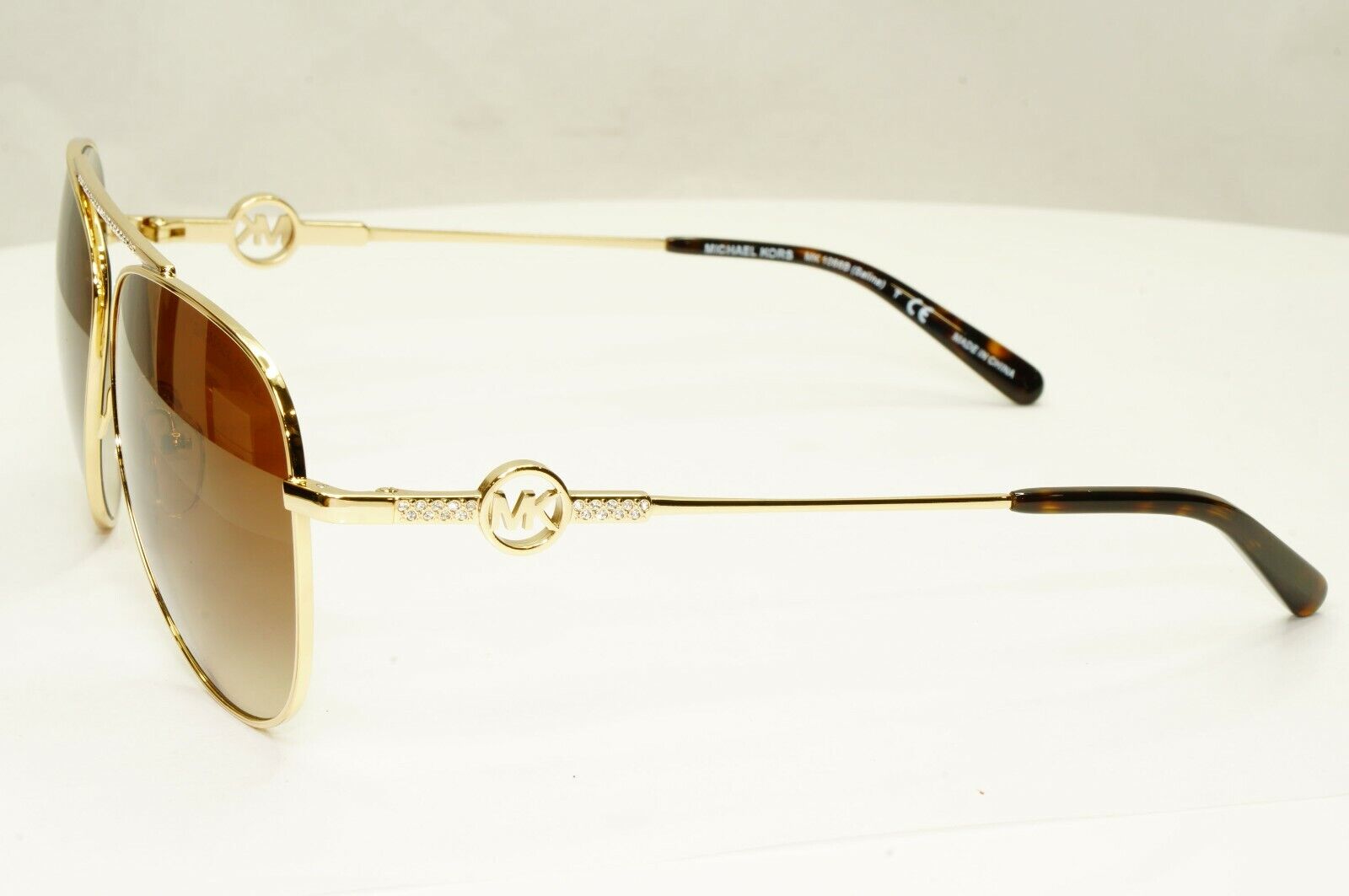 Michael Kors Sunglasses Pilot Gold Brown Gradient MK 1066-B Salina 1001/13
