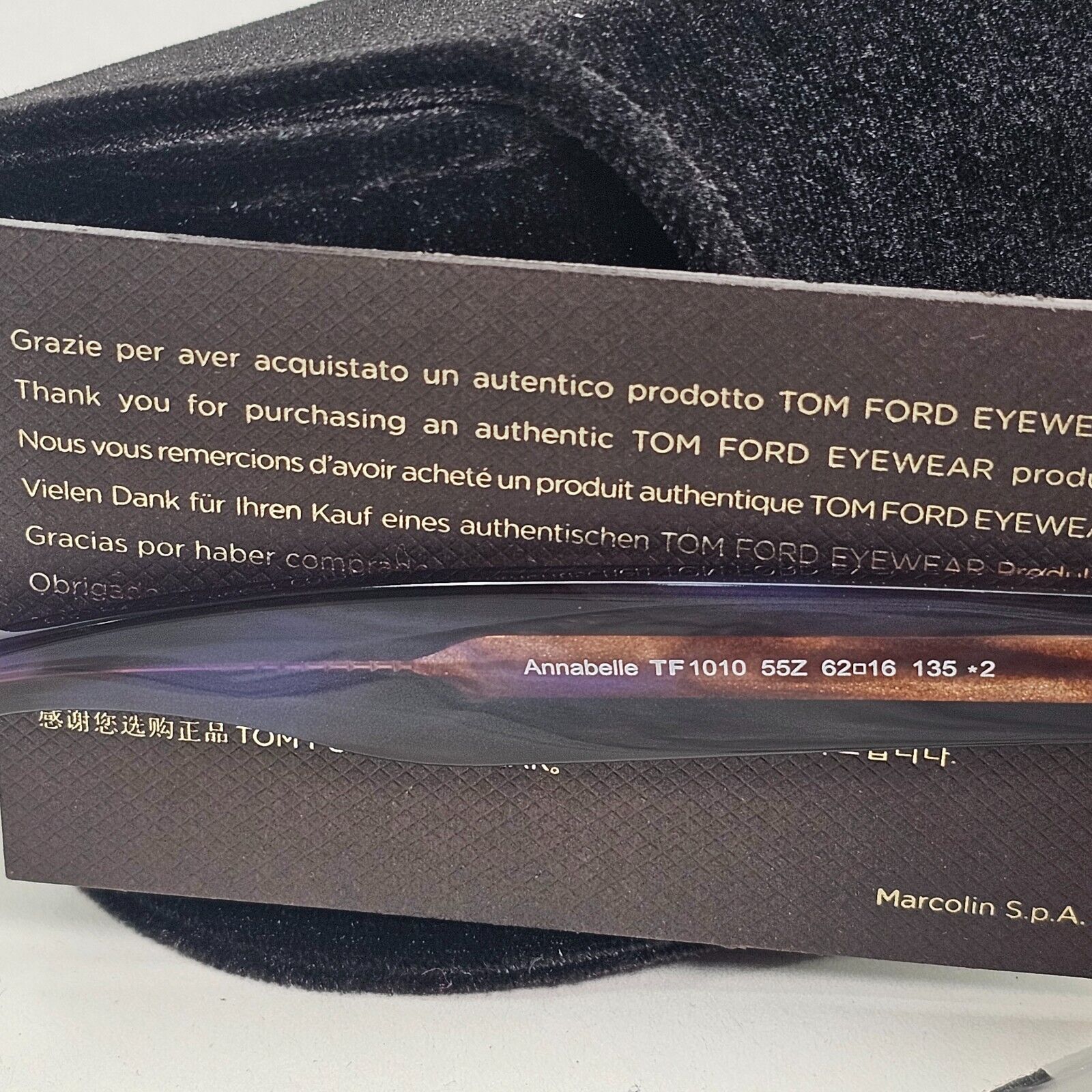 Tom Ford Sunglasses Annabelle Brown Havana Oversized Large FT1010 TF 1010 55Z