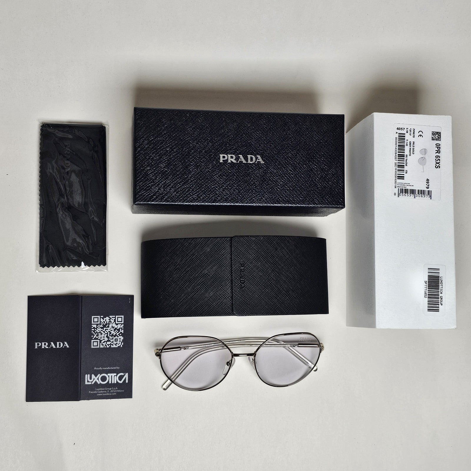 Prada Sunglasses Photochromic Gold Grey Lilac PR65XS SPR 65X ZVN-07D