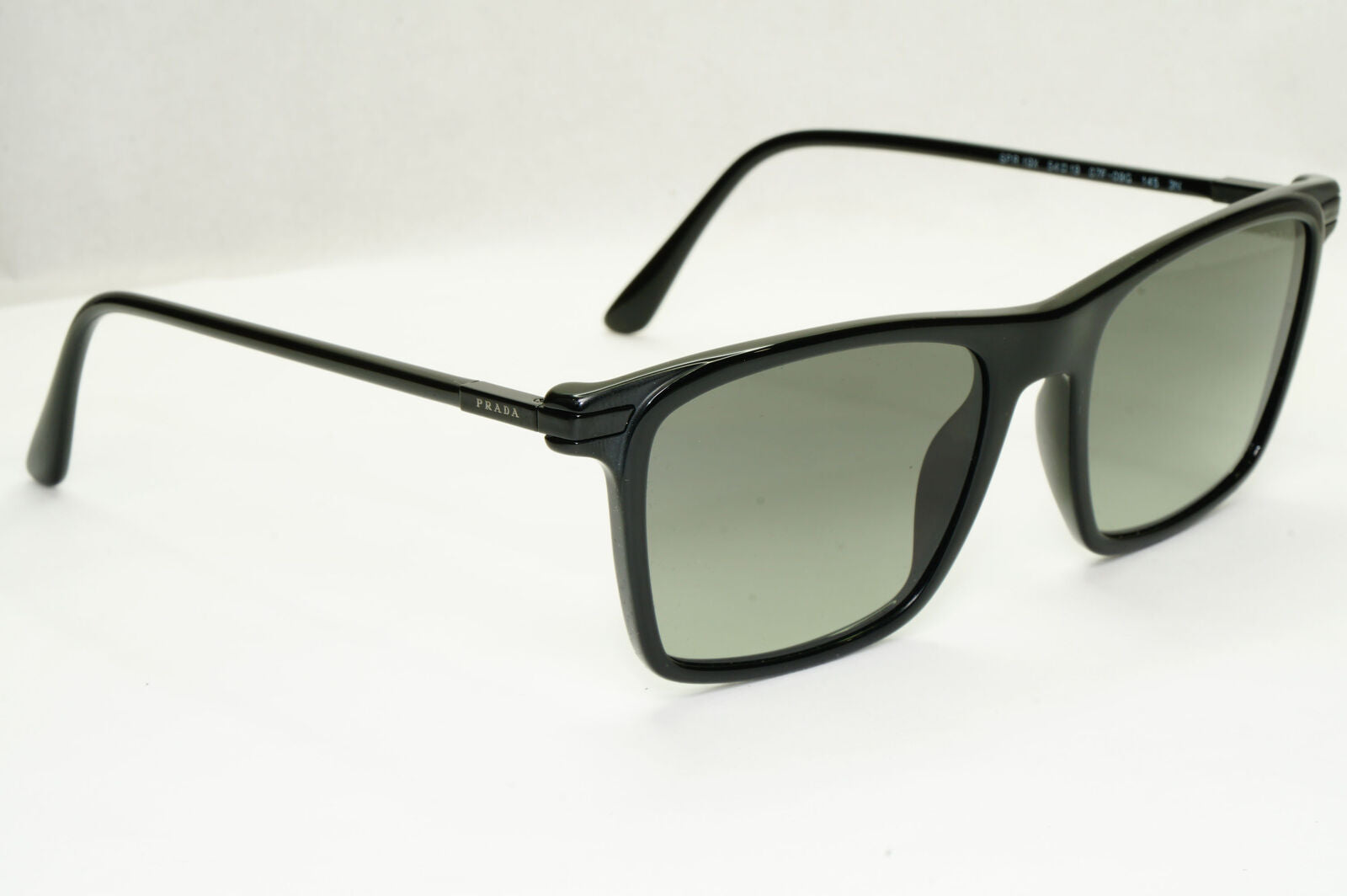 Prada Sunglasses Glass Lens Black Grey Gradient Square PR19XS SPR 19X 07F-09G