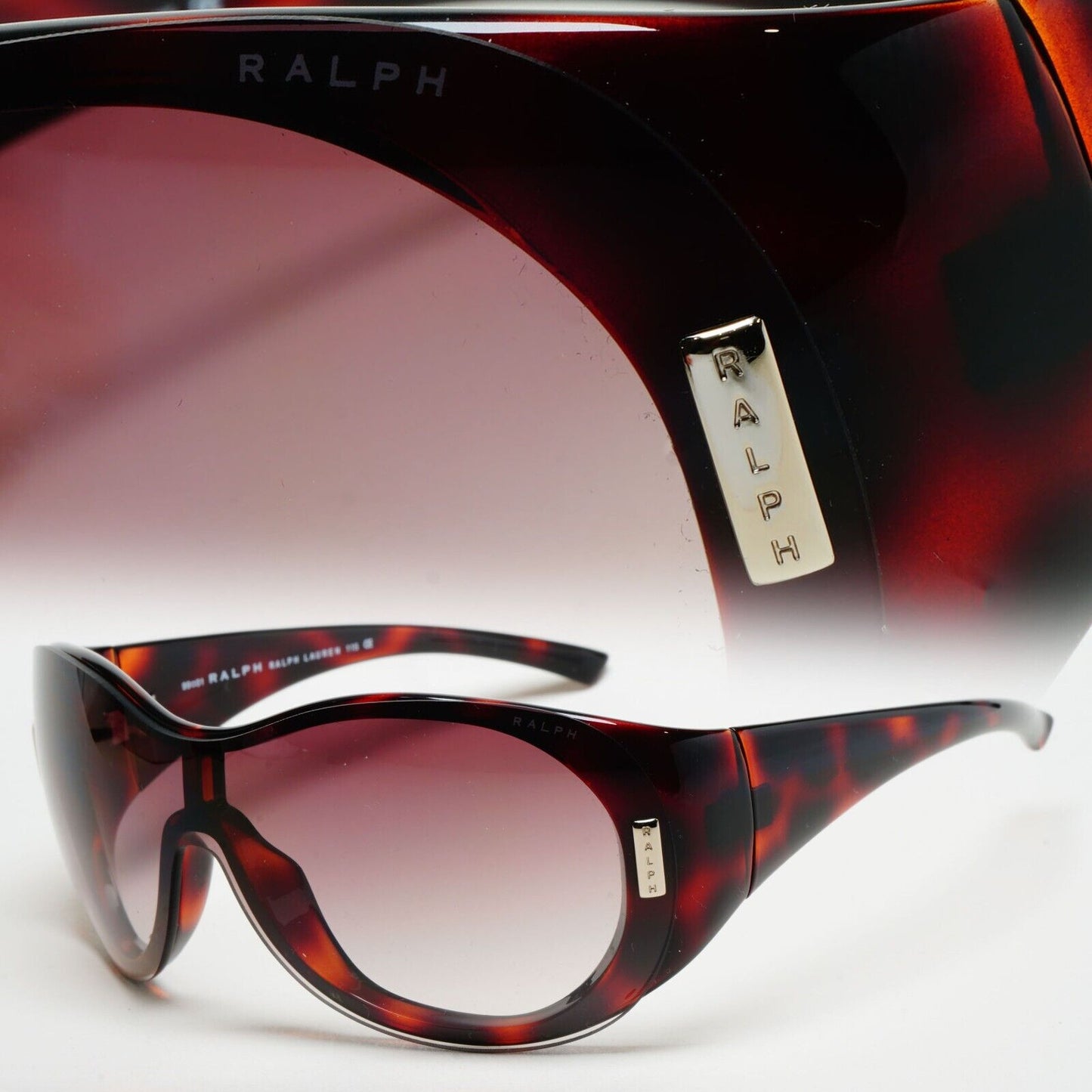 Ralph Lauren Sunglasses 2006 Vintage Brown Shield Visor 7572/S 0V08 211124