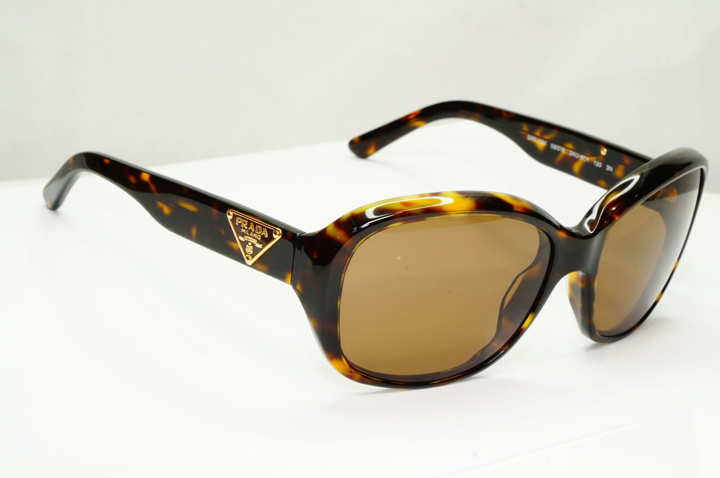 Prada 2011 Triangle Logo Sunglasses Brown Gold PR10MS SPR 10M 2AU-8C1 141122
