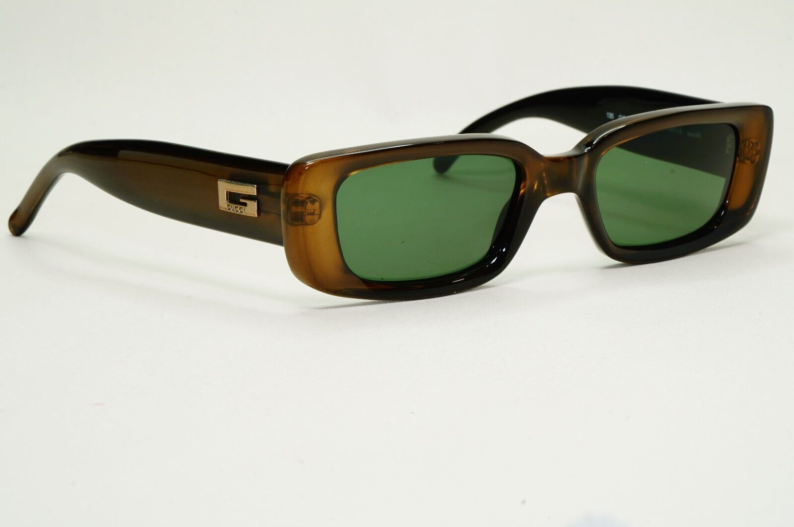Gucci Sunglasses 1996 Vintage Brown Green Square GG 2409/N/S 4NR 49mm 230924