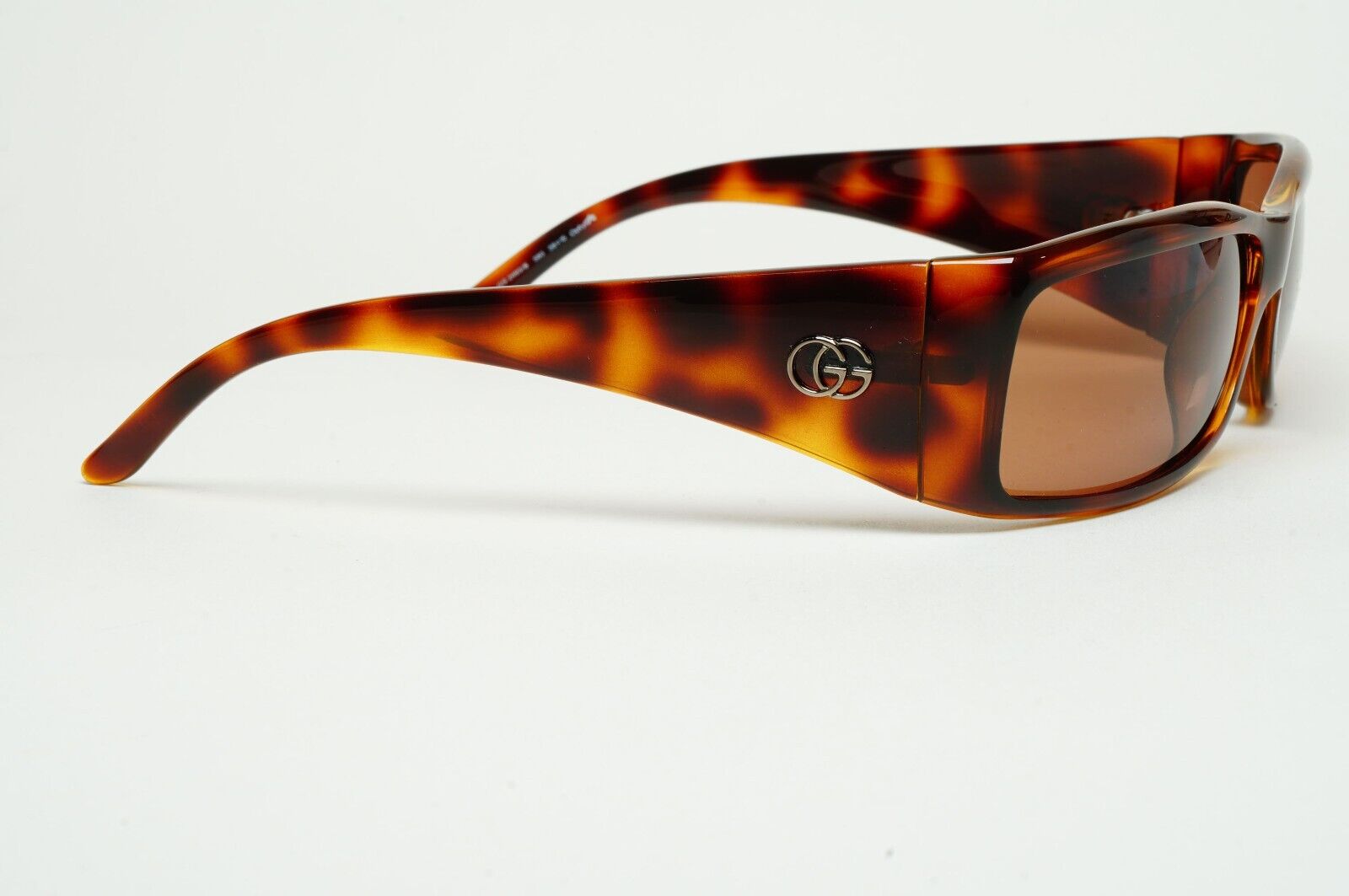 Gucci Sunglasses 1999 Vintage Brown Tortoise Wrap GG 2493/S 583 050225