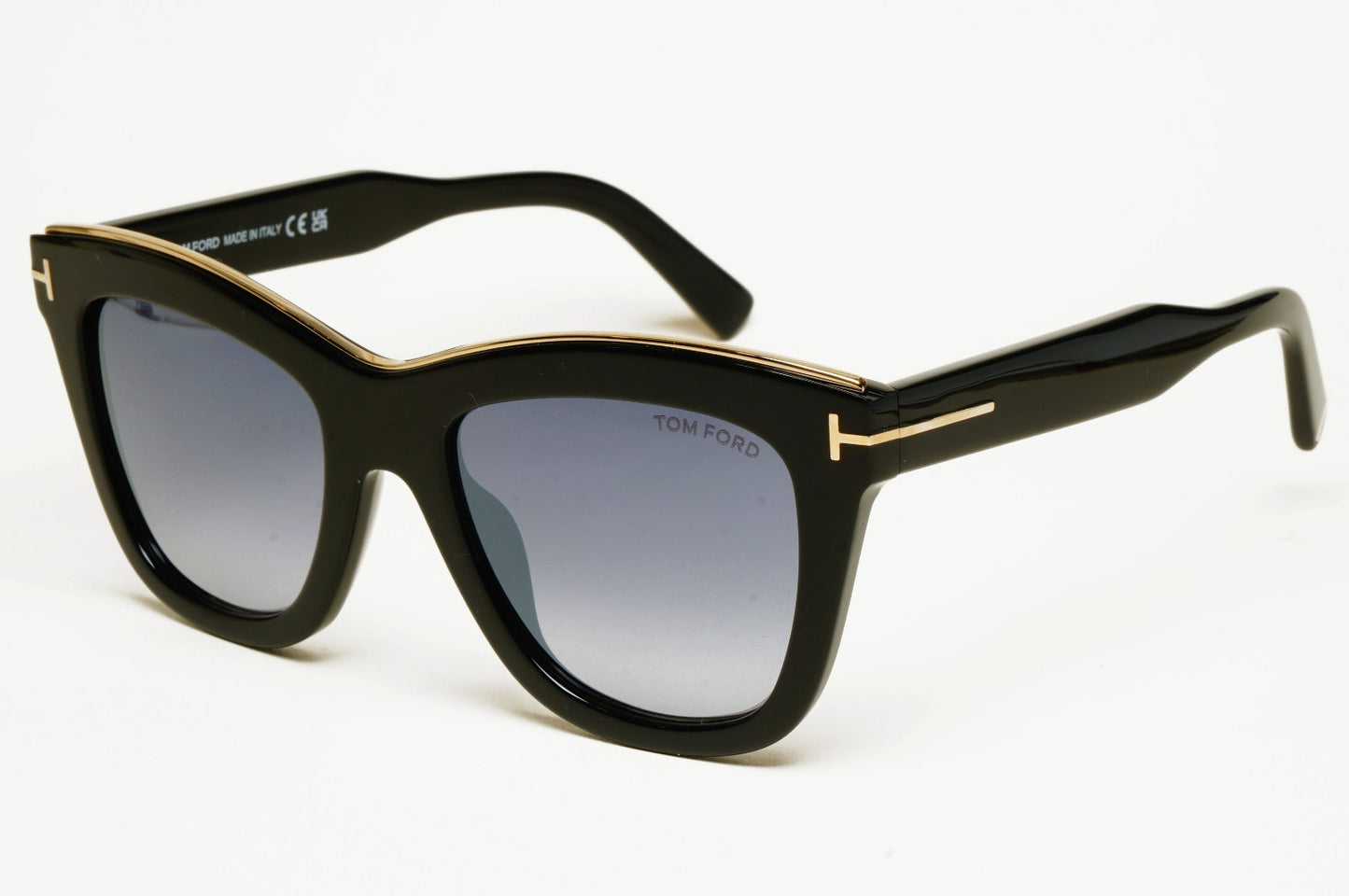 Tom Ford Sunglasses Julie Black Grey Square Gold T FT0685 TF 685 01C 52mm