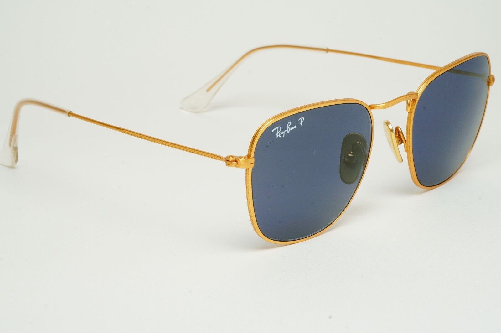 Ray-Ban Sunglasses Frank Titanium Polarized Gold Blue RB 8157 Frank 9217/T0 51mm