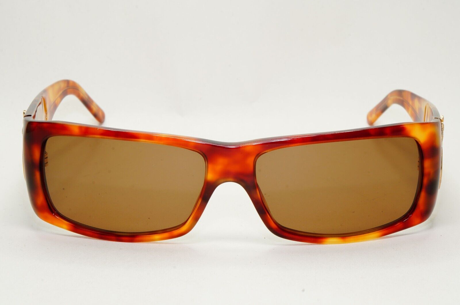 Prada Sunglasses 2007 Vintage Brown Gold Crest PR10HS SPR 10H 4BW-6S1 031124