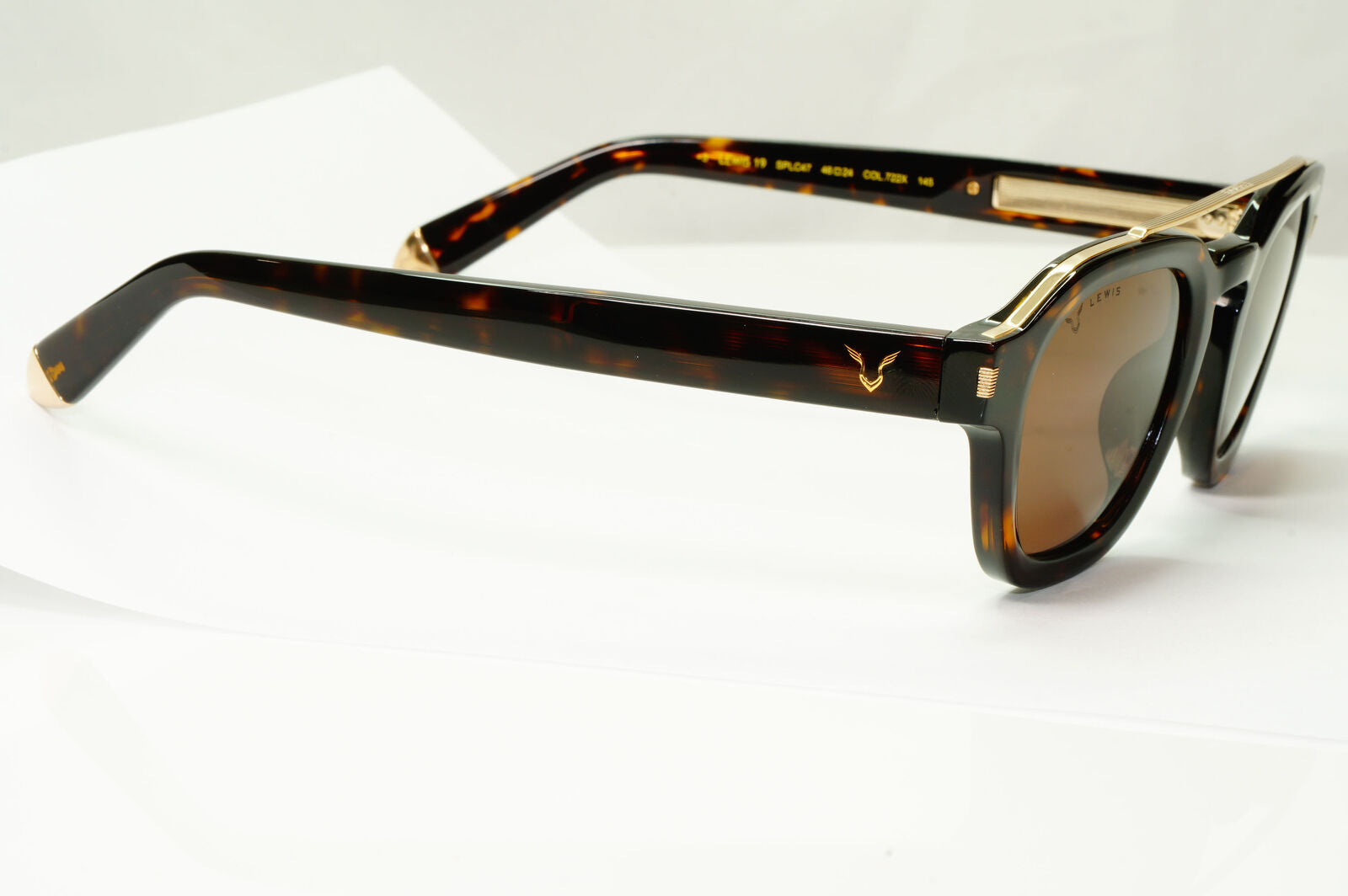 Police Lewis Hamilton F1 Sunglasses Brown Tortoiseshell Gold SPL C47 COL 722X
