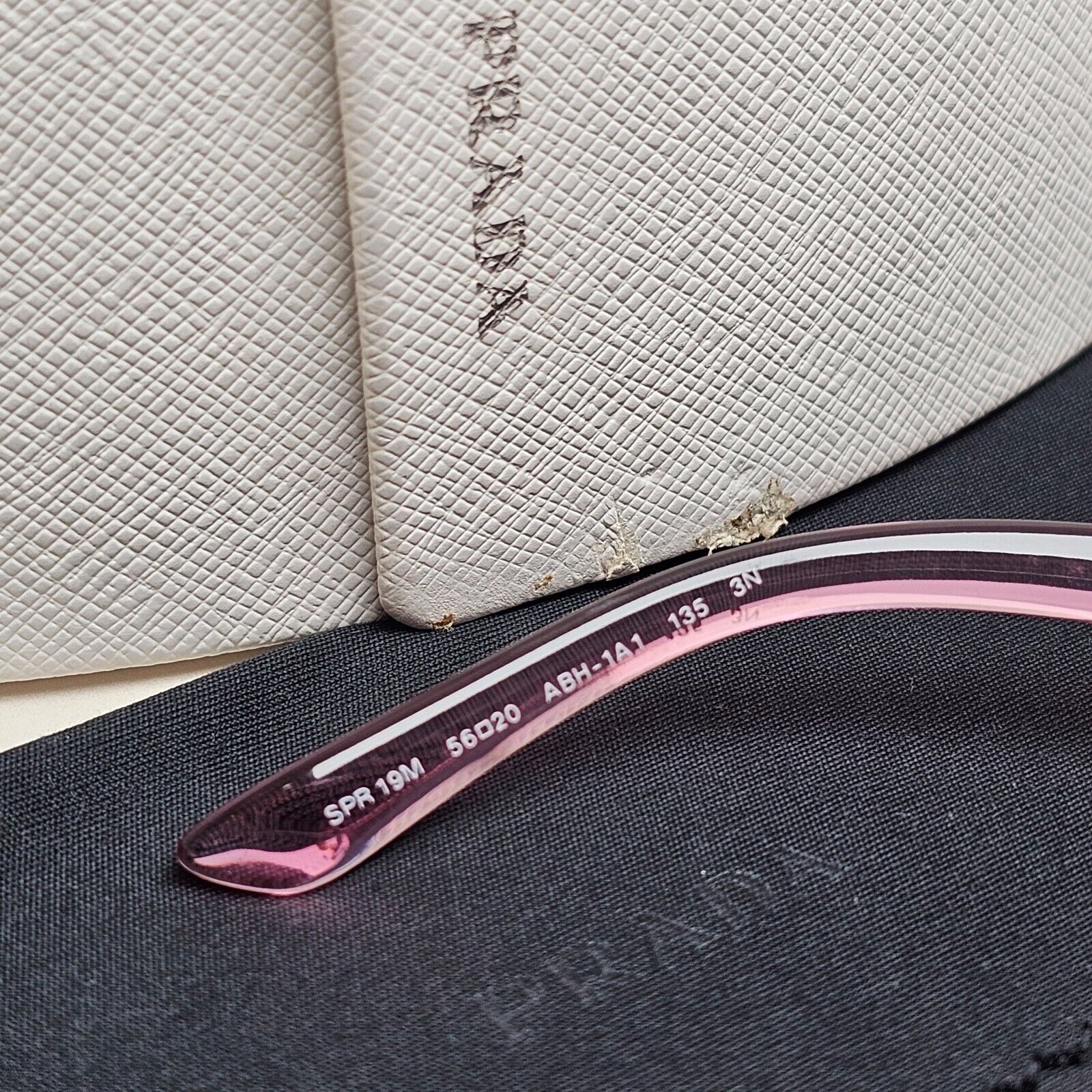 Prada Sunglasses 2018 Pink Transparent Cat Eye PR19MS SPR 19M ABH-1A1 060125