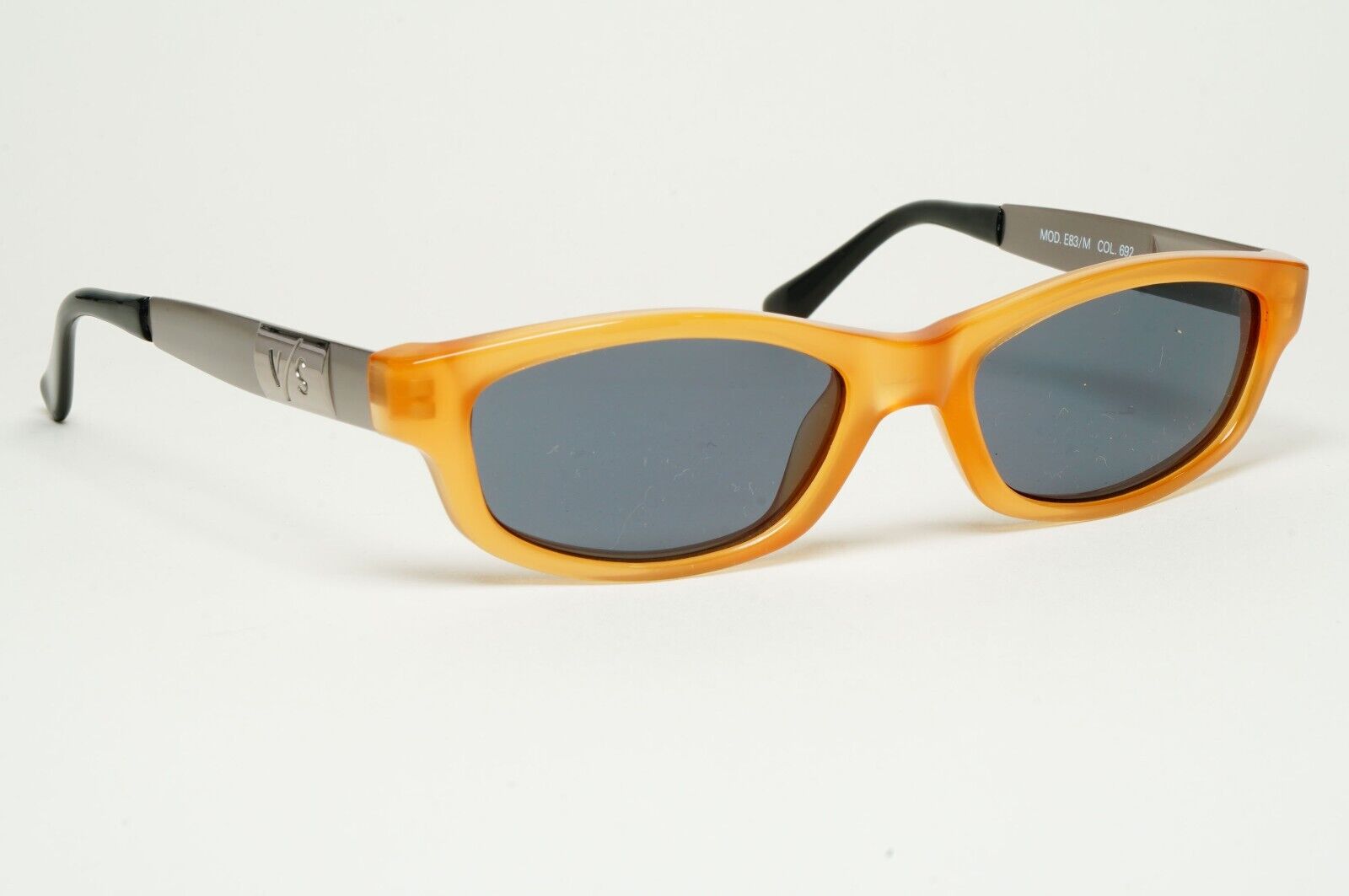 Versus Sunglasses 1996 by Gianni Versace Vintage Amber Honey MOD E83/M COL 692