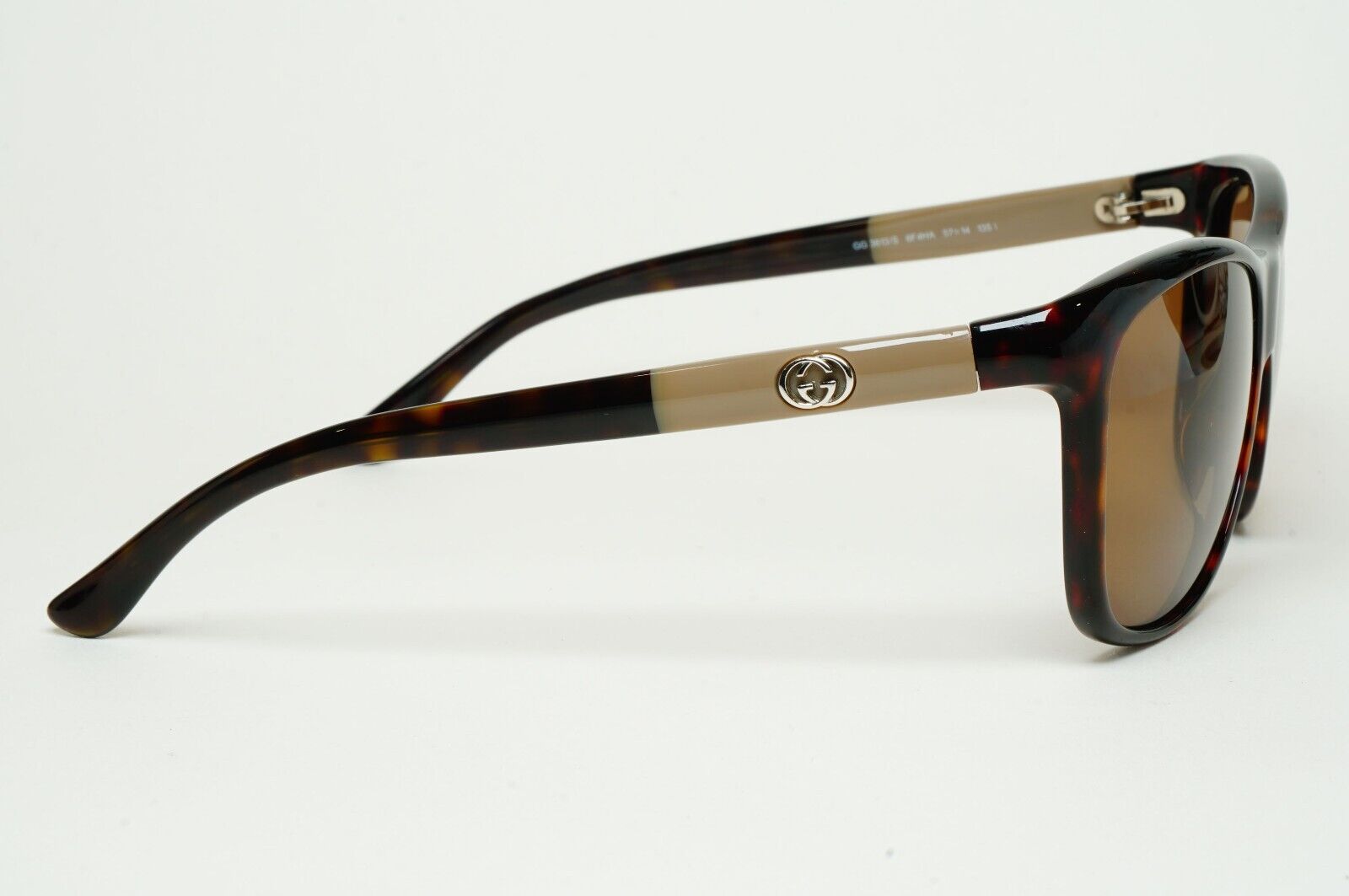 Gucci Sunglasses 2013 Vintage Brown Tortoiseshell Square GG 3613/S 6F4HA 070125