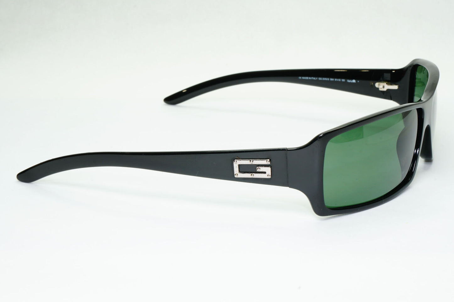 Gucci 1998 Sunglasses Black Green Slim Rectangle Retro GG 2515/S 584 290323