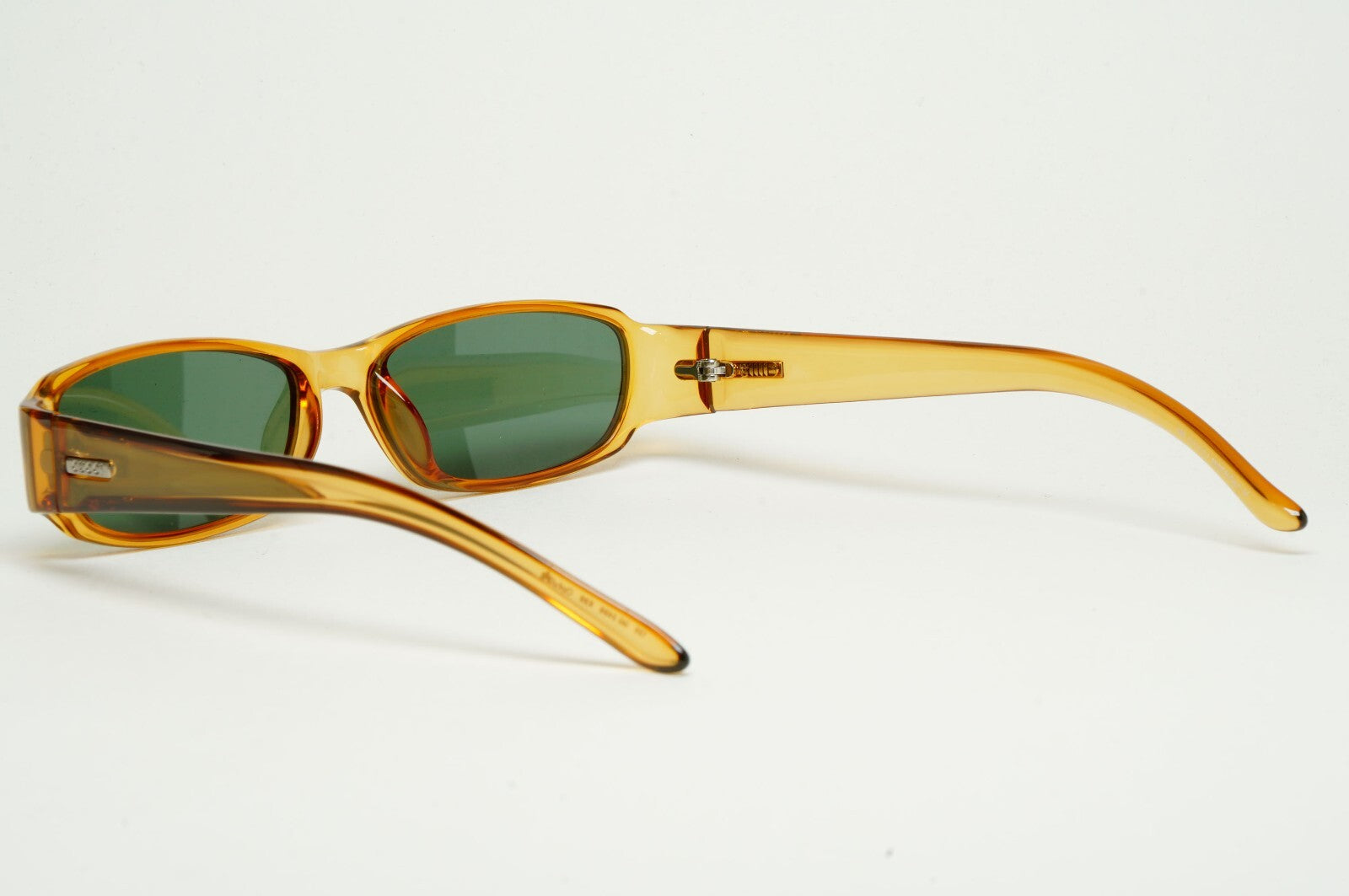 Gucci Sunglasses 2002 Vintage Honey Transparent Green Rectangle GG 2499 K98 52mm