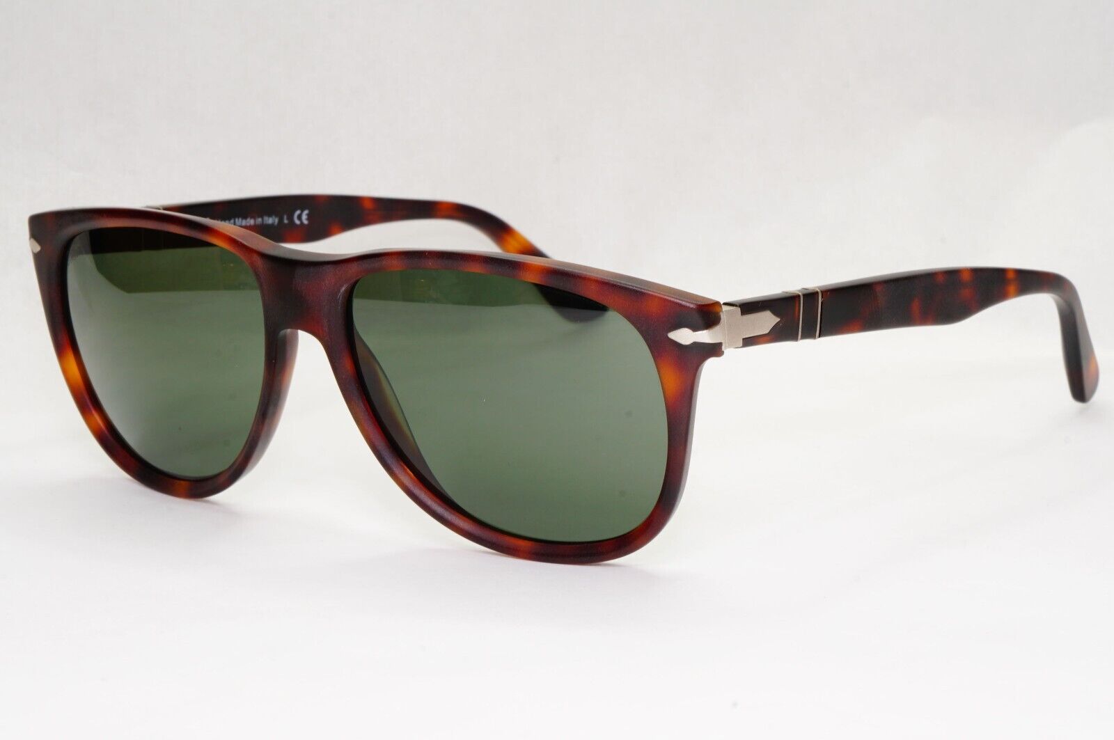 Persol Sunglasses 2014 Brown Tortoiseshell Green Square 3103-S 9001/31 56mm
