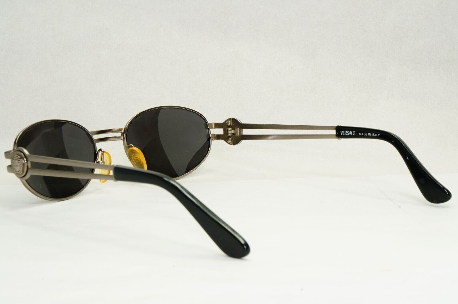 Gianni Versace Sunglasses 1995 Vintage Oval Medusa Gunmetal MOD S41 948 270324