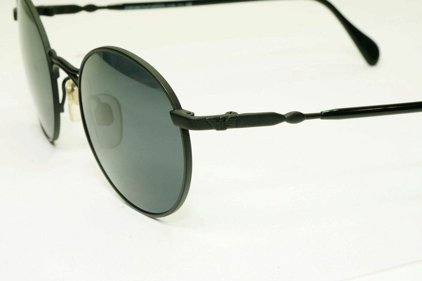 Emporio Armani 1997 Vintage Sunglasses Mens Womens Metal Round Black 059-S 706