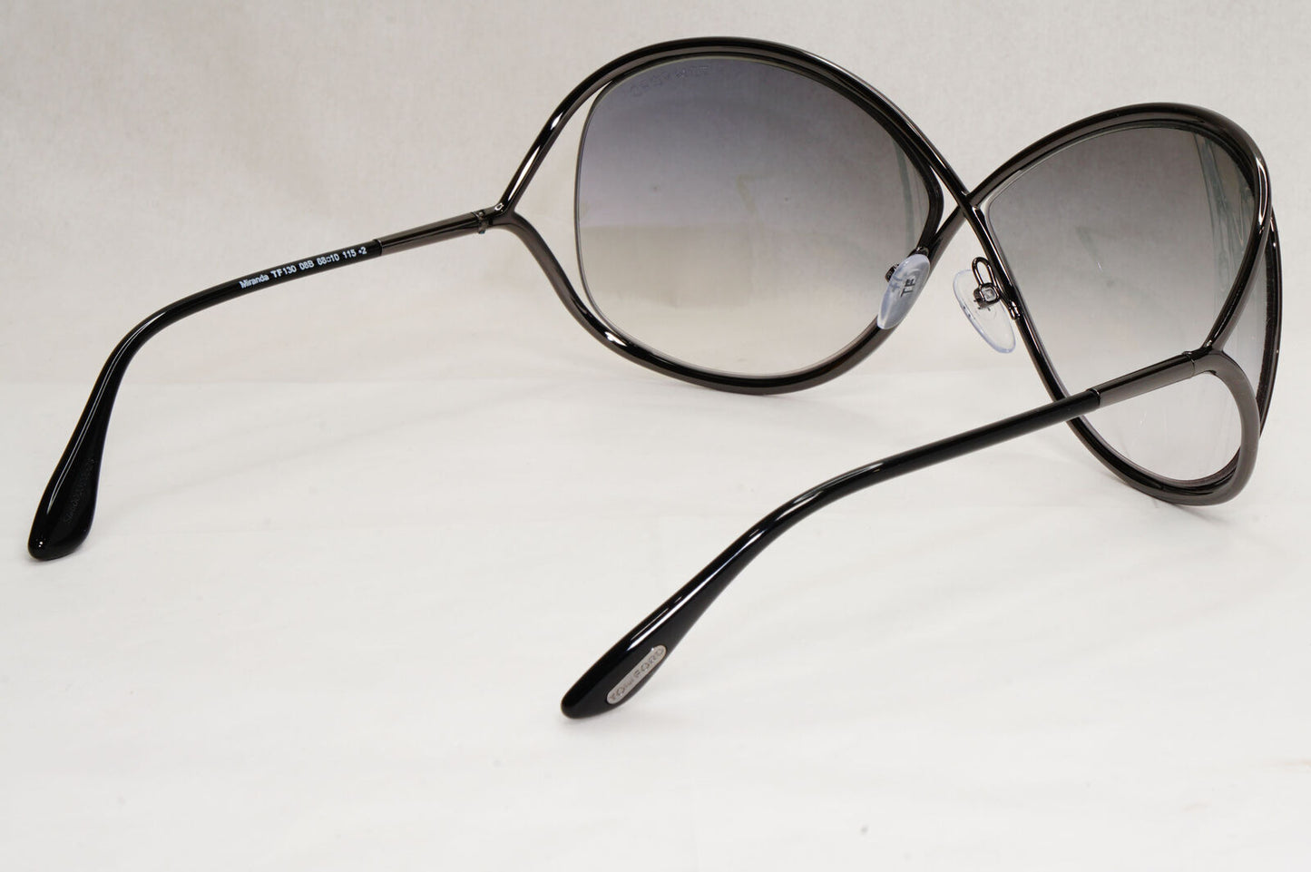 Tom Ford Sunglasses Miranda Gunmetal Gradient Grey Smoke Metal FT0130 TF 130 08B