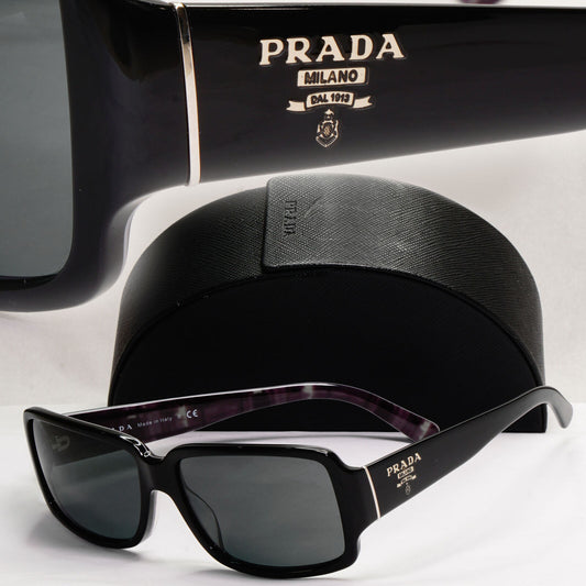Prada Sunglasses 2012 Black Glossy Square Unisex PR32NS SPR 32N BF5-1A1 140124
