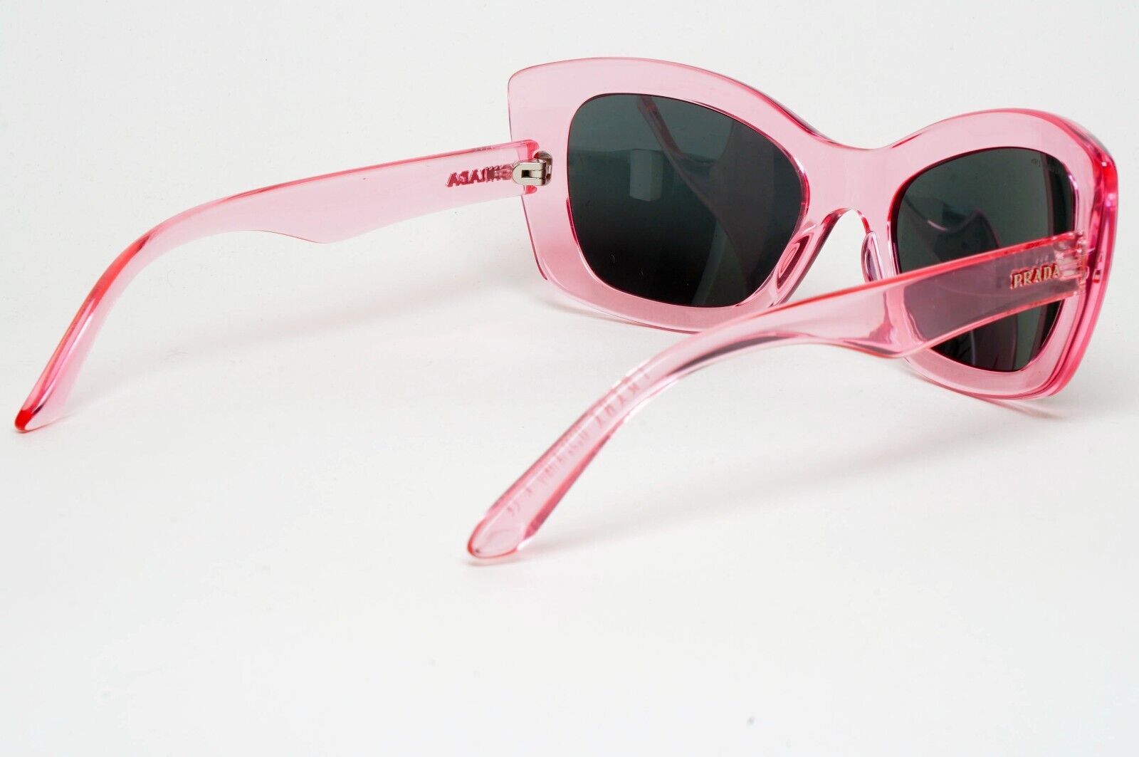 Prada Sunglasses 2018 Pink Transparent Cat Eye PR19MS SPR 19M ABH-1A1 060125