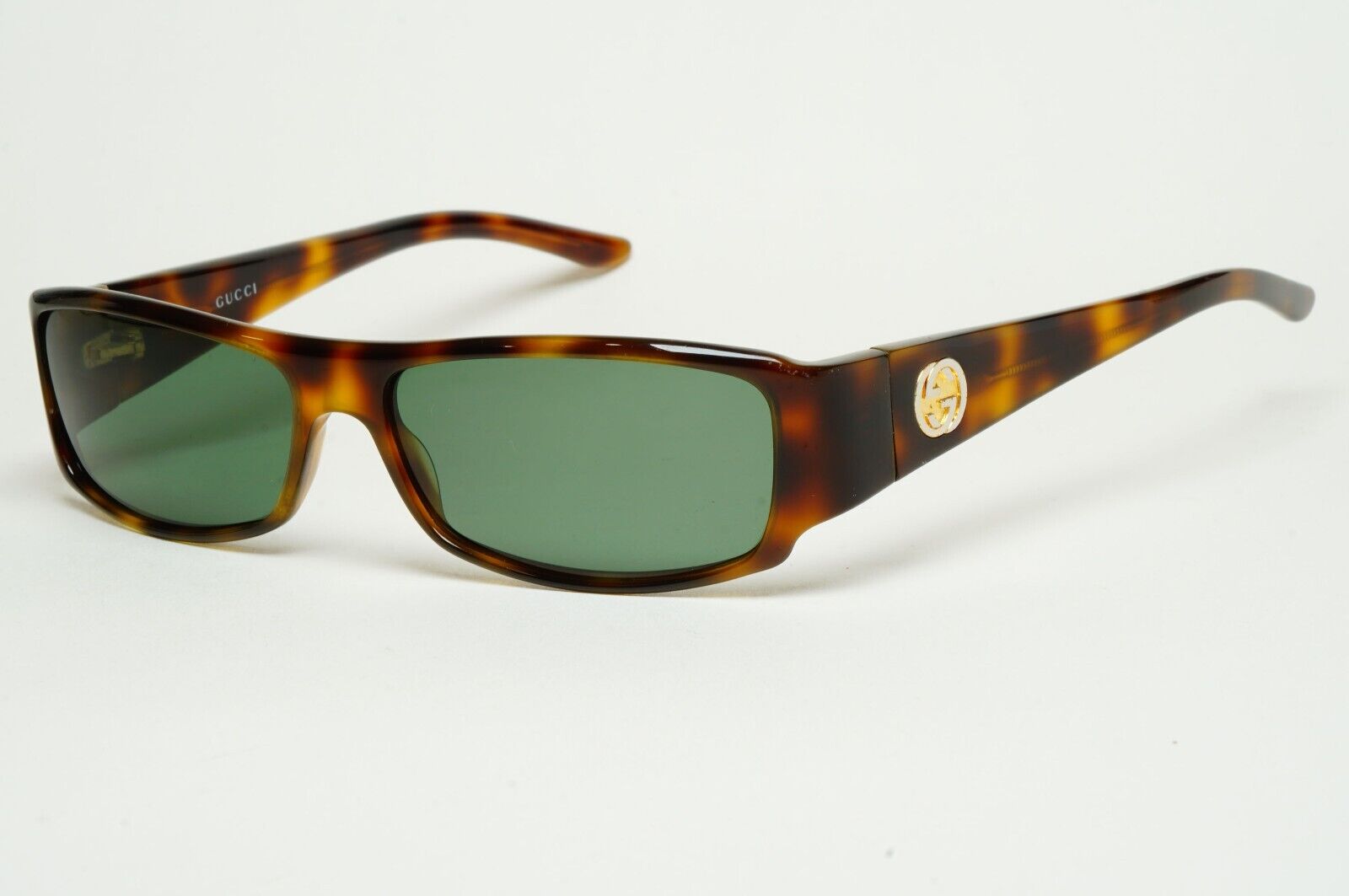Gucci Sunglasses 1999 Vintage Brown Tortoise Green GG 1482/S 05L 55mm 180125
