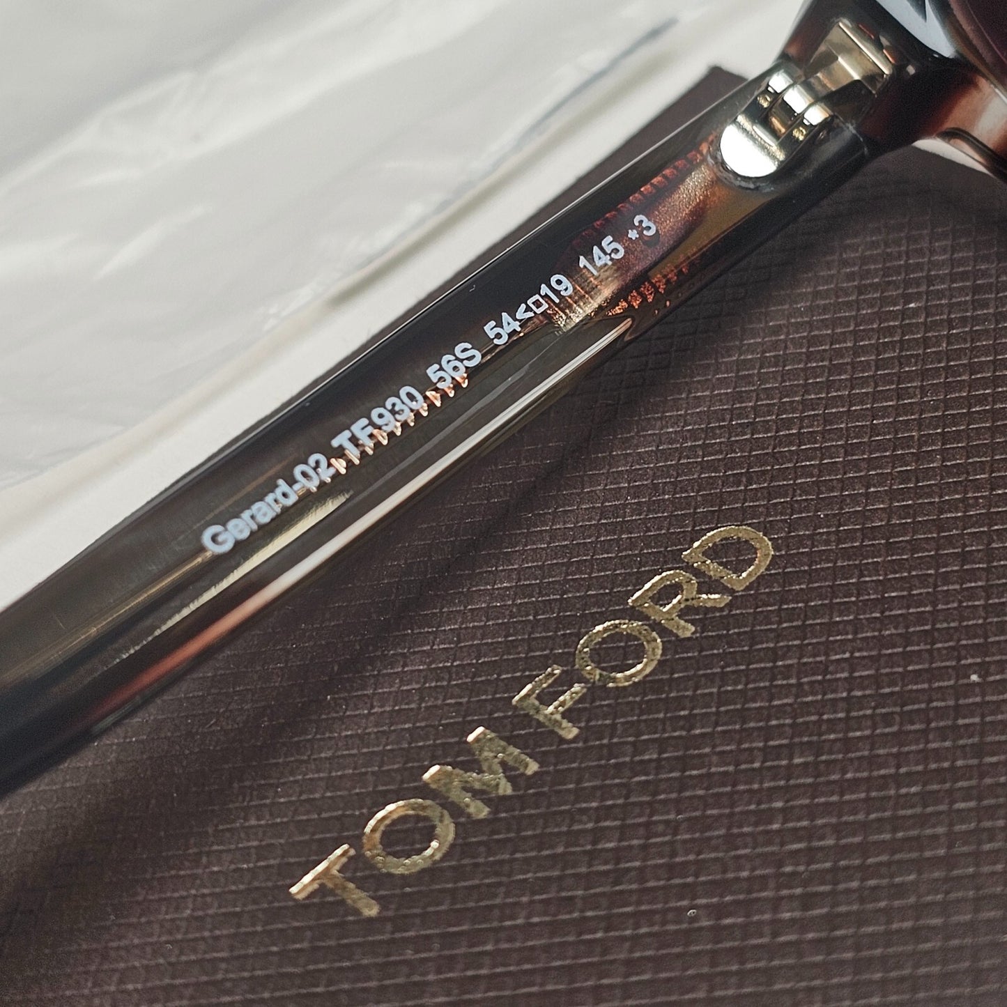 Tom Ford Sunglasses Gerard-02 Square Brown Tortoise Pink Bordo FT0930 TF 930 56S