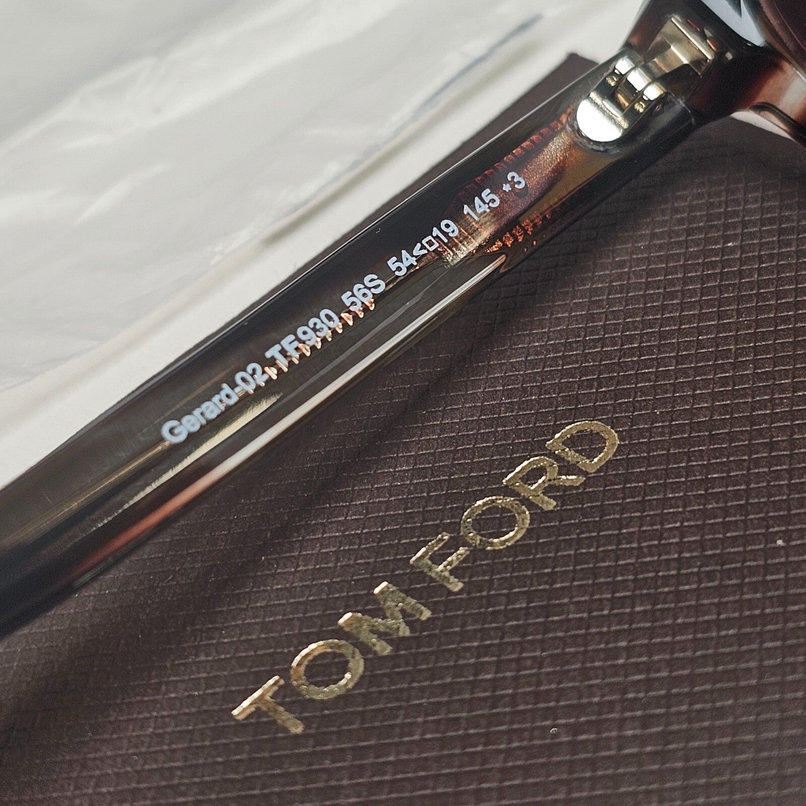 Tom Ford Sunglasses Gerard-02 Square Brown Tortoise Pink Bordo FT0930 TF 930 56S