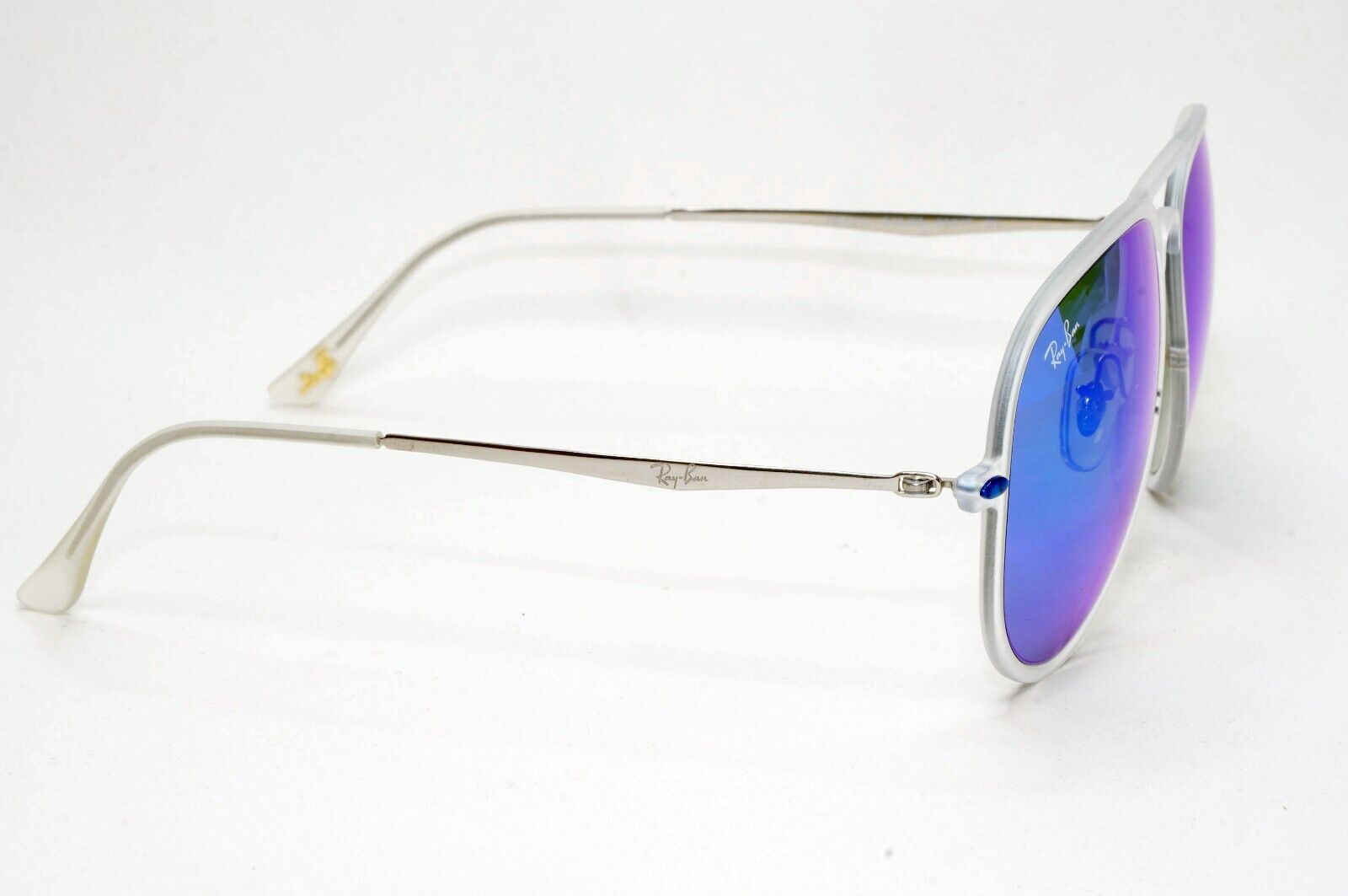 Ray-Ban Sunglasses 2015 Rare Aviator LightRay 2.0 Blue Mirror RB 4211 646/55