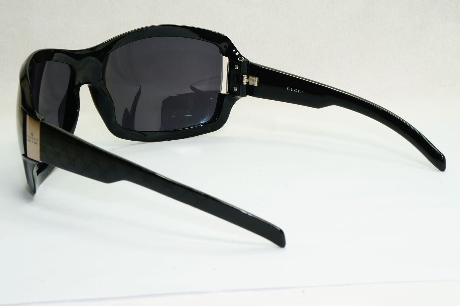 Gucci Sunglasses 2005 Monogram Black Oversized Wrap GG 1546/S BKKR7 180224