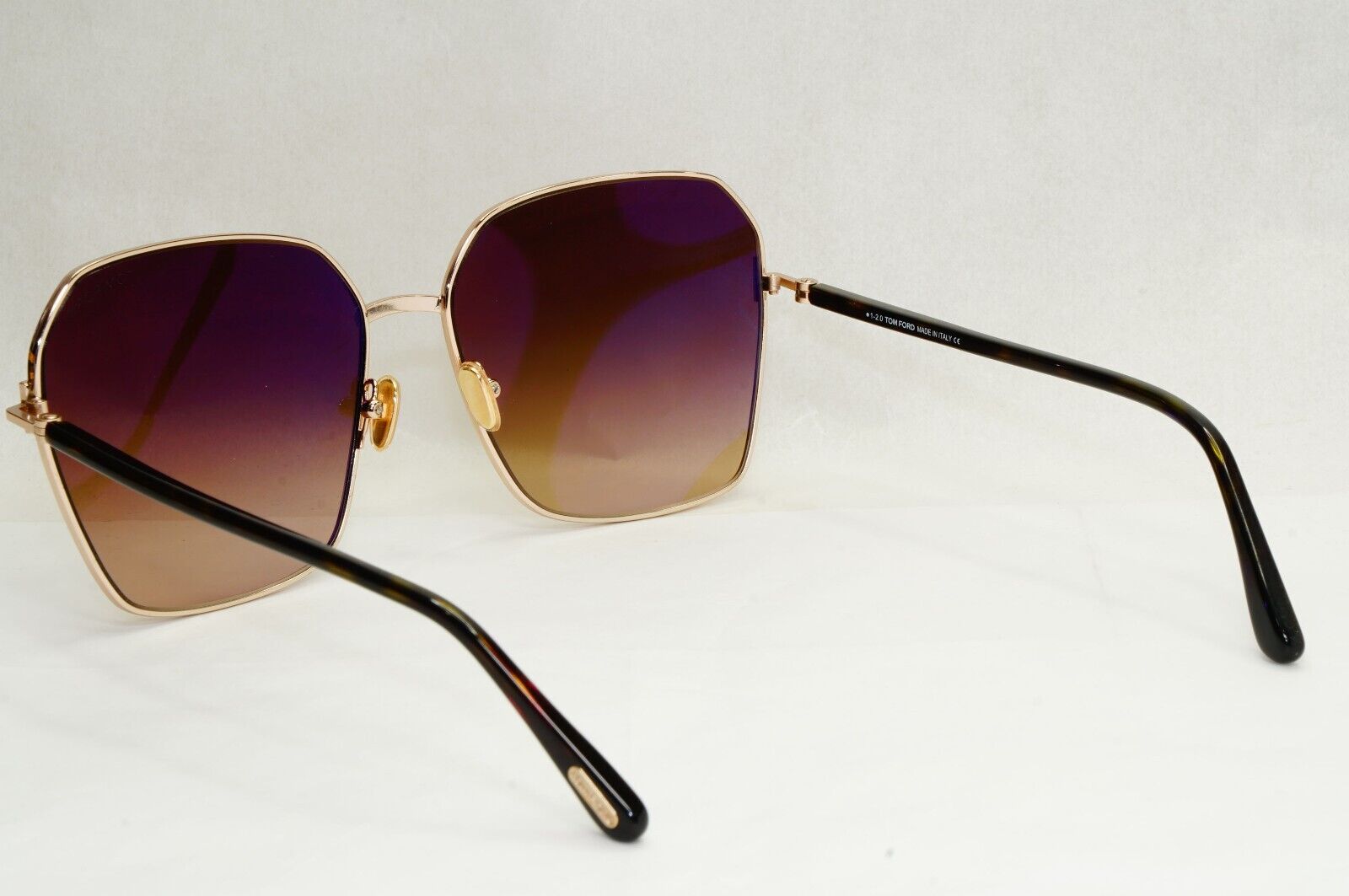 Tom Ford Sunglasses Claudia-02 Gold Brown Gradient Metal FT0839 TF 839 52F [N]