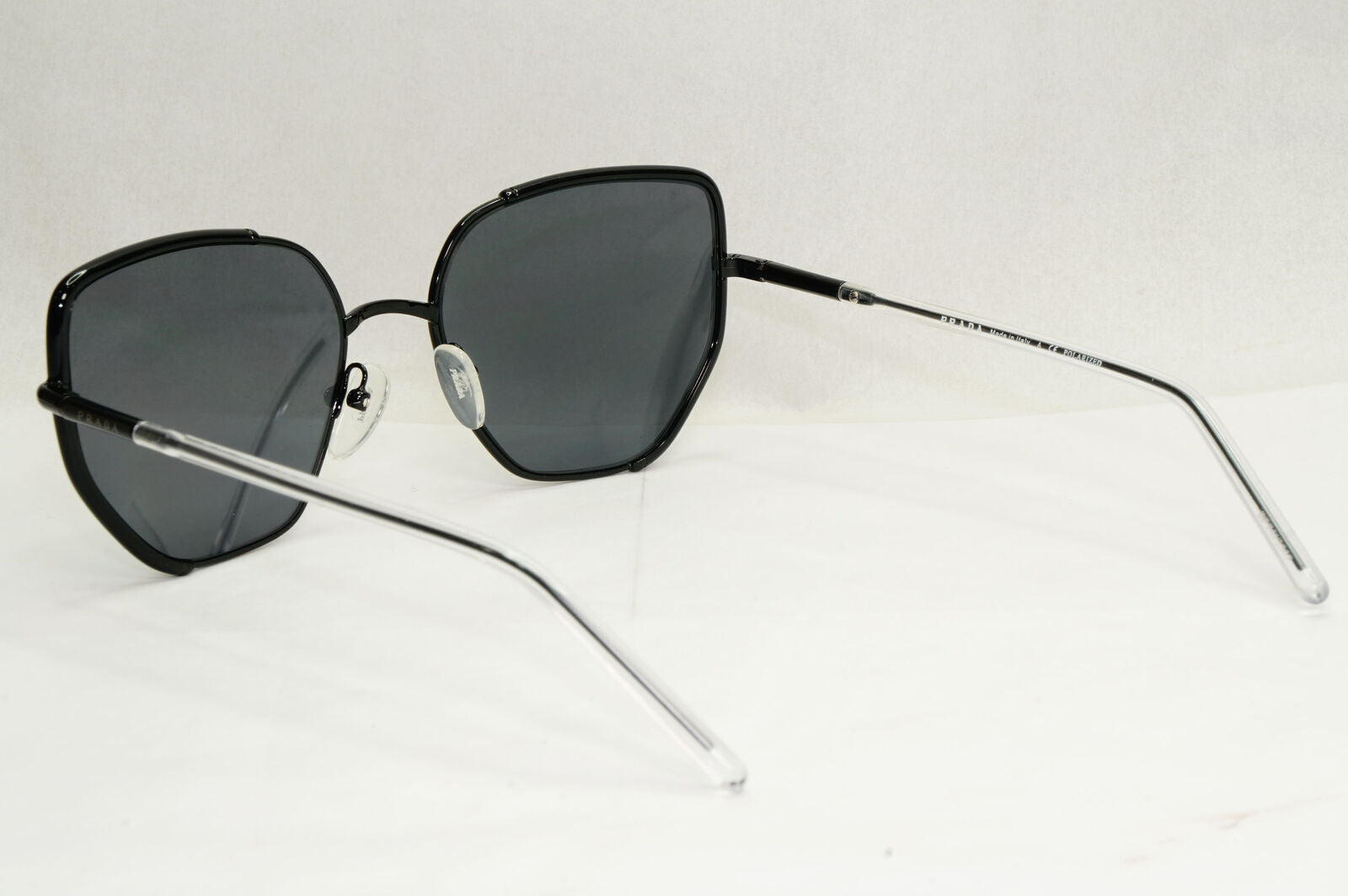 Prada Sunglasses Polarised Black Square Grey PR50WS SPR 50W 1AB-5Z1 58mm