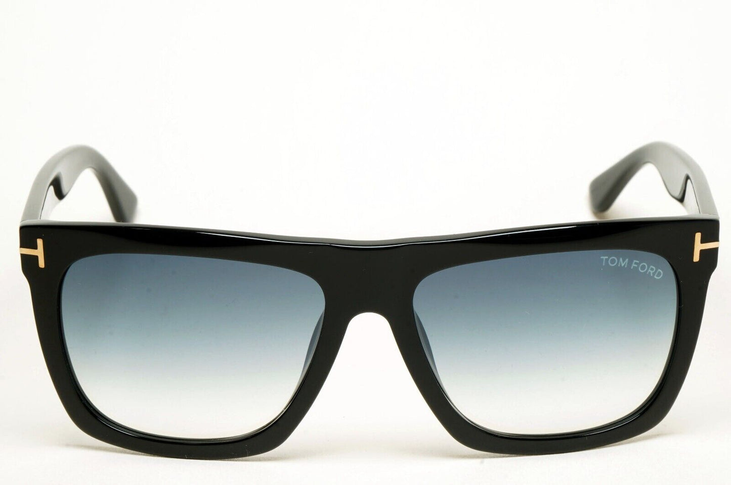 Tom Ford Sunglasses Morgan Black Glossy Blue Square FT0513 TF 513 01W 57mm