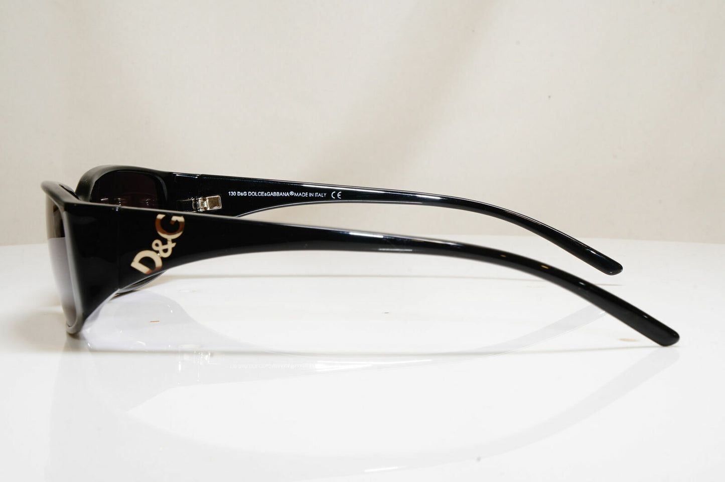 Authentic DOLCE & GABBANA Vintage Sunglasses Black Rectangle D&G 2201 B5 26535