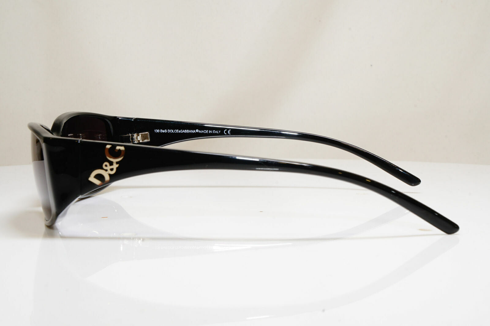 Authentic DOLCE & GABBANA Vintage Sunglasses Black Rectangle D&G 2201 B5 26535