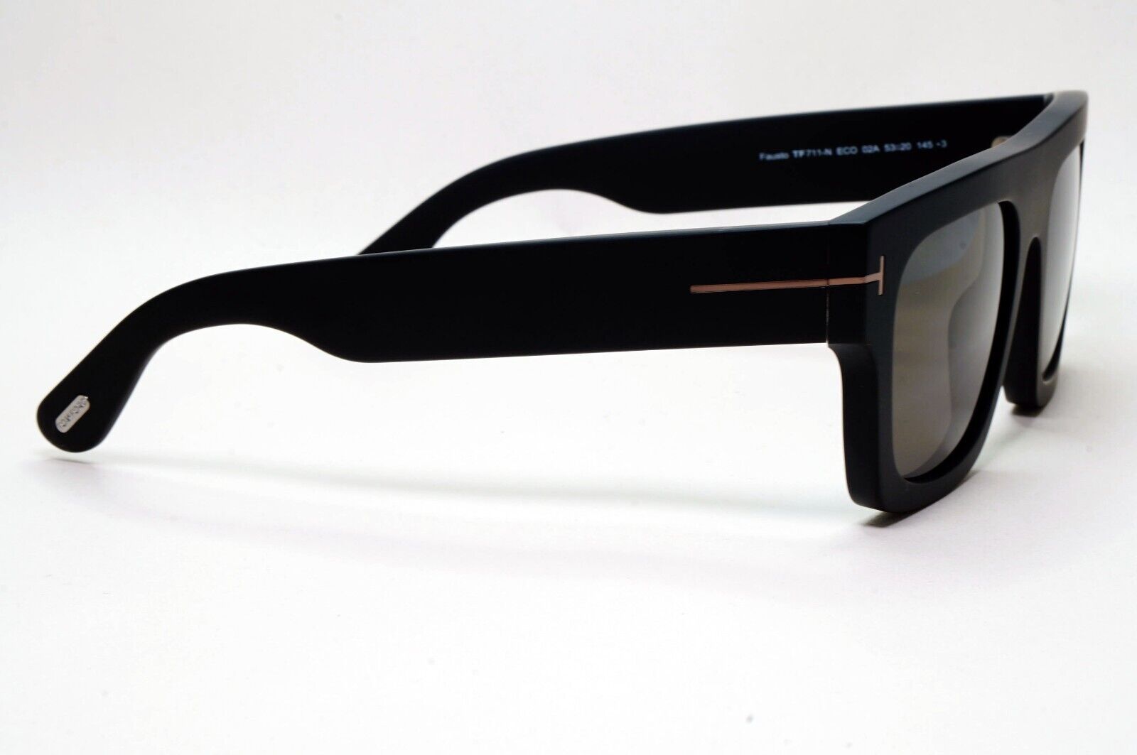 Tom Ford Sunglasses Fausto Black Square Grey Heavy Thick TF 711-N FT0711-N 02A