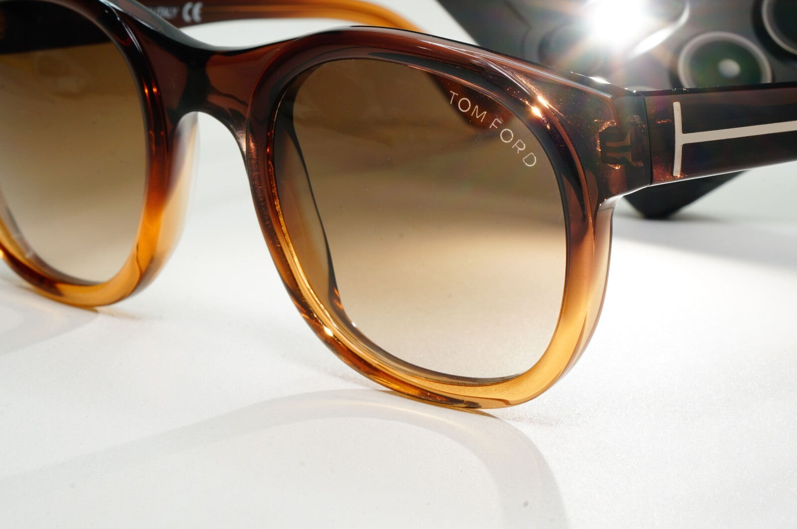 Tom Ford Sunglasses Bachardy Vintage 2009 Brown Honey Gradient TF 153 50F [A]