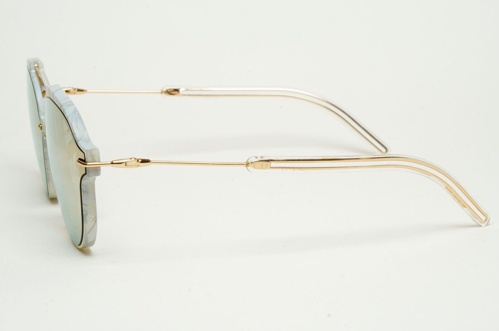 Dior Sunglasses Gold Grey Pale Pink Mirror Eclat GB70J 60mm 120125