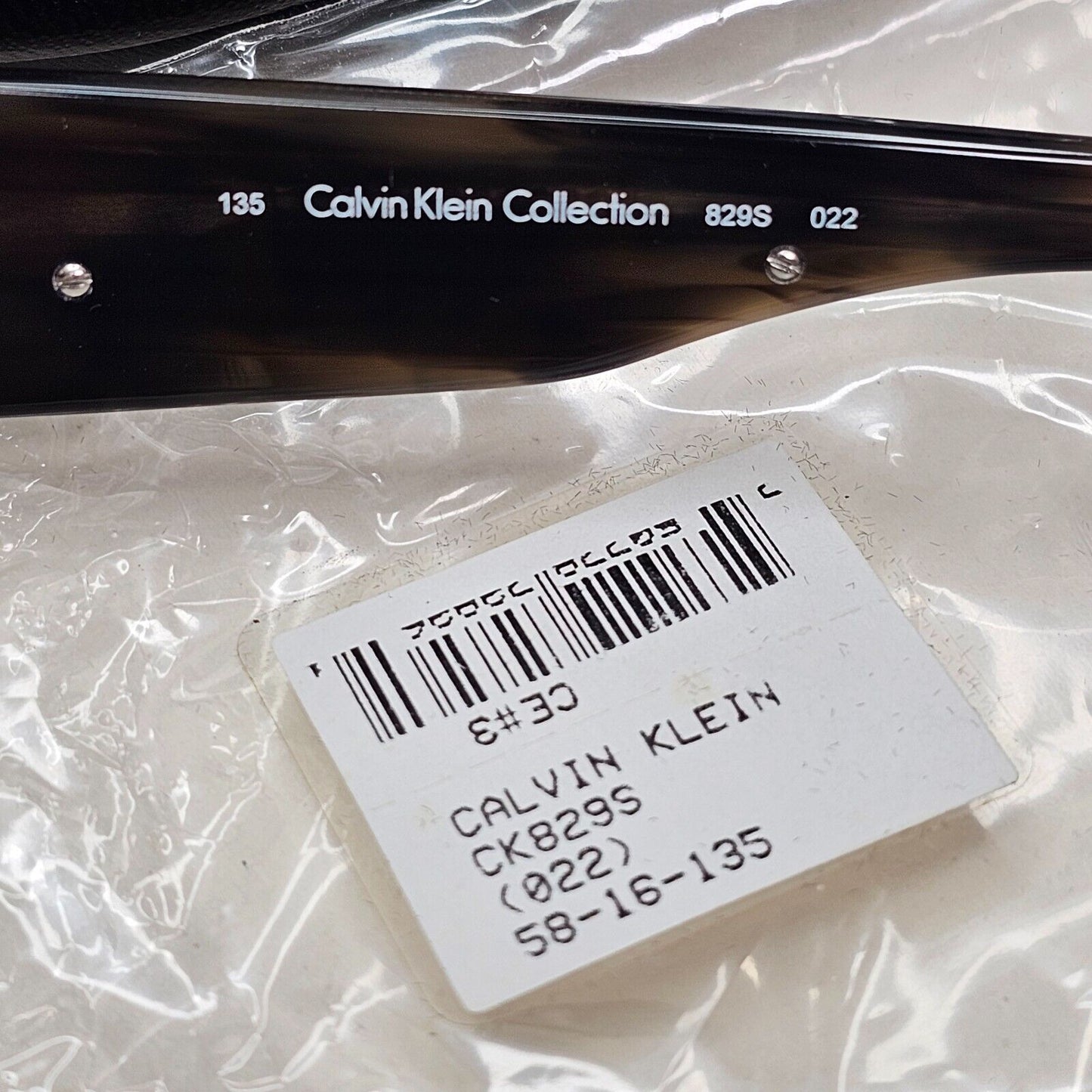 Calvin Klein Sunglasses 2005 Vintage Brown Green Square 829S 022 121124