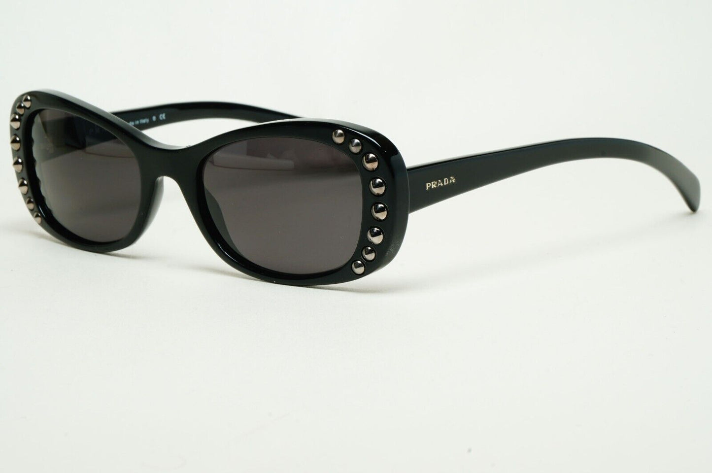 Prada Sunglasses 2014 Studded Black Glossy PR21RV VPR 21R 1AB-1O1 51mm 231124