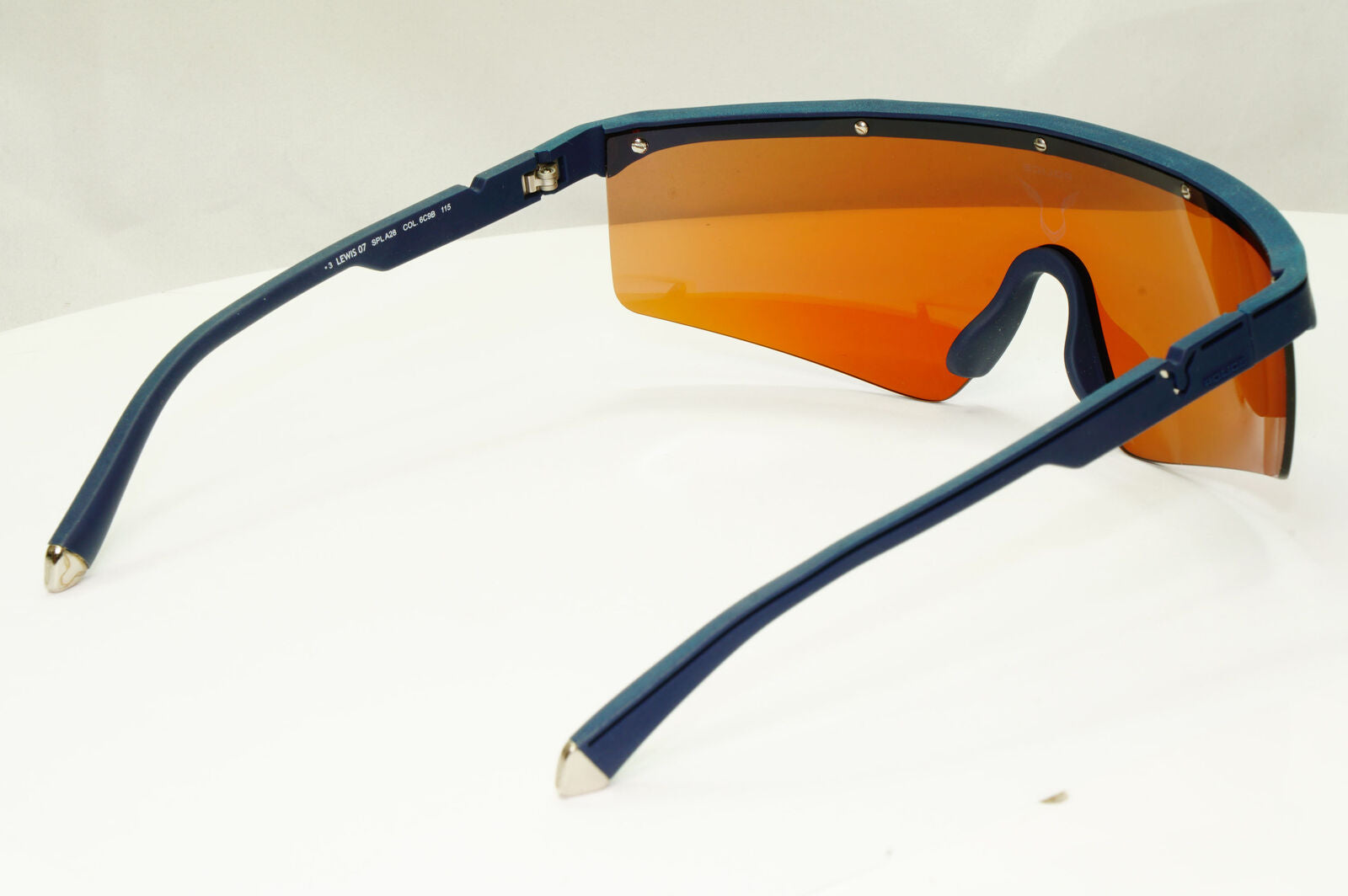 Police Lewis Hamilton F1 Sunglasses Blue Mirror Shield Visor SPL A28 COL 6C9B