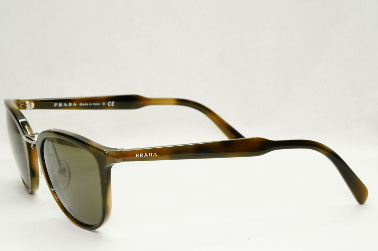 Prada Sunglasses Brown Green Dull Pale Square Tortoise PR22SS SPR 22S U6A-5S2