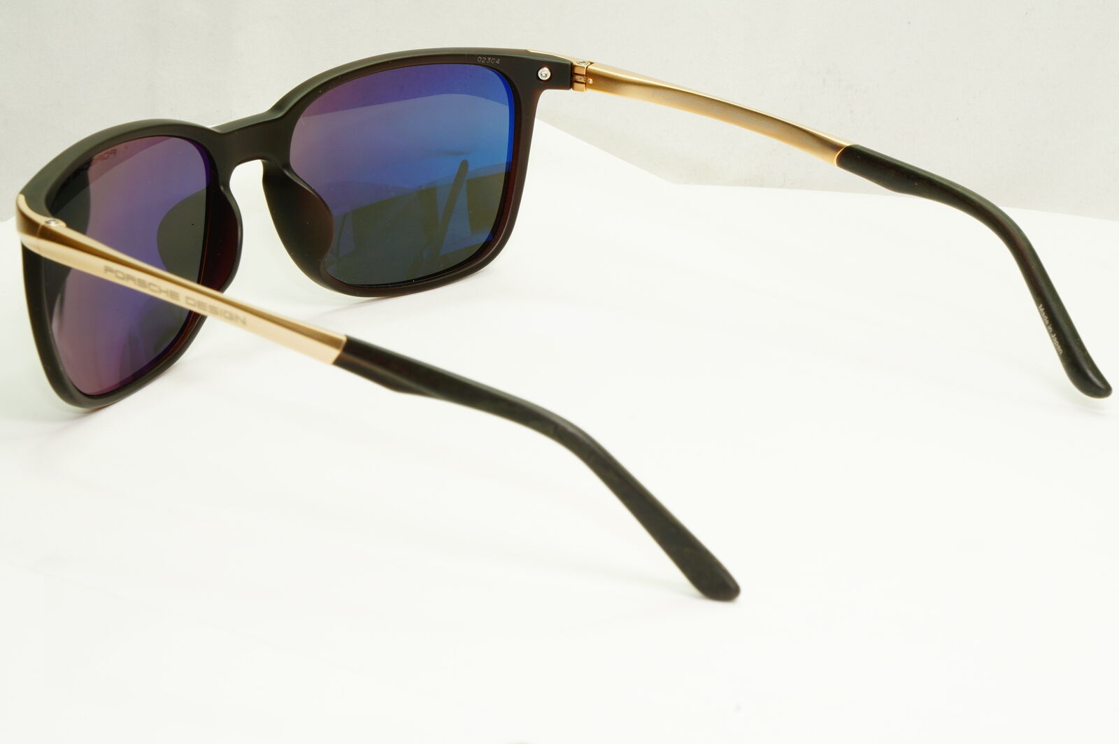 Porsche Design Titanium Polarised Sunglasses Japan Gold Grey Brown P8673 B