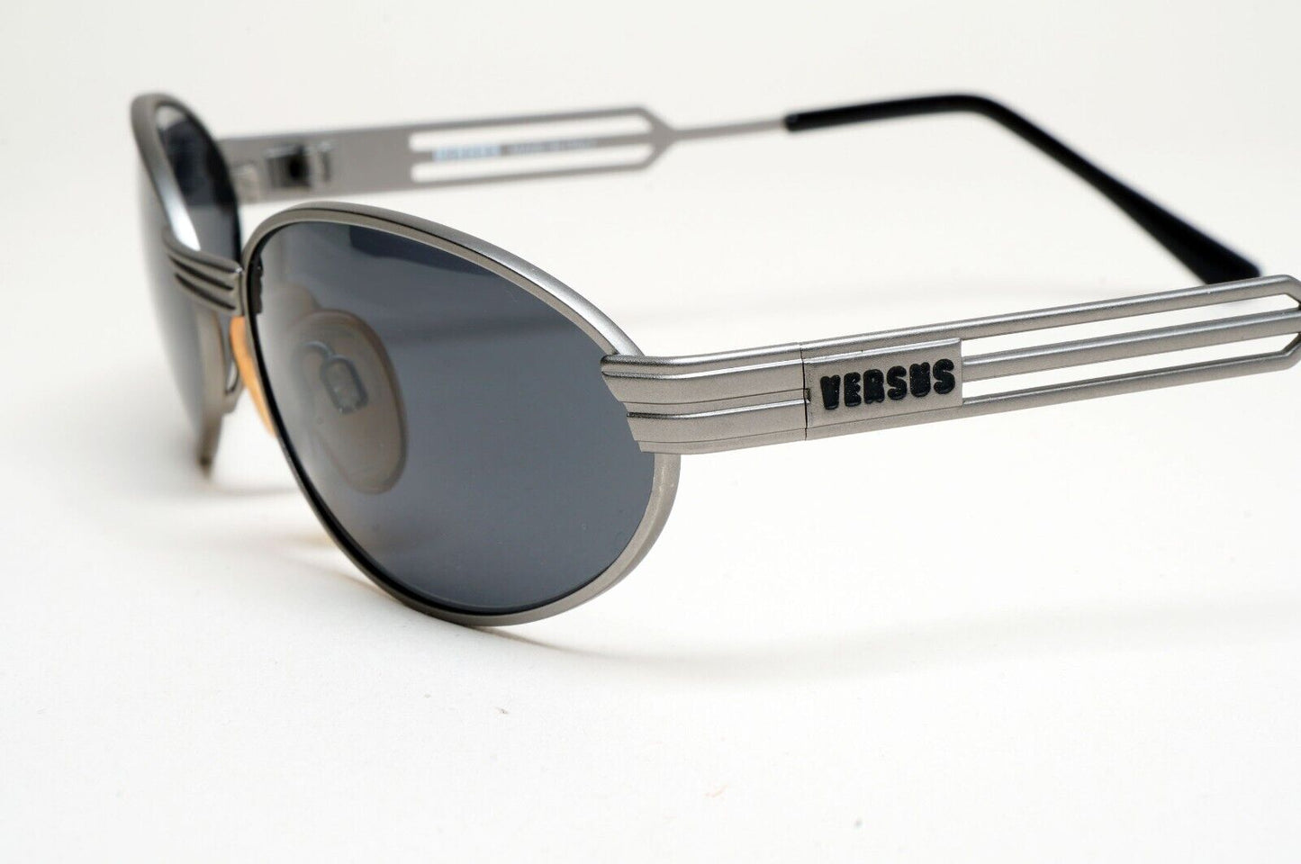 Versus Sunglasses 1996 by Gianni Versace Vintage Gunmetal Grey MOD F34 COL 77M
