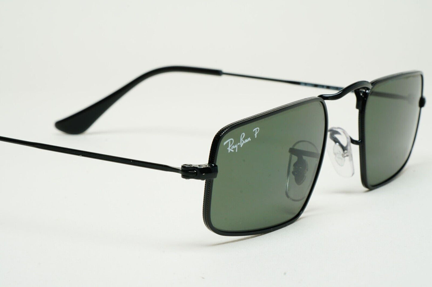 Ray-Ban Sunglasses Julie Polarized Black Green G15 Unisex RB 3957 002/58 46mm