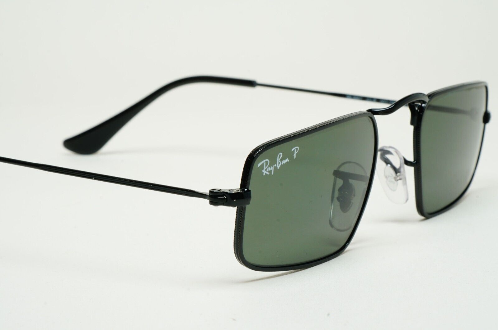 Ray-Ban Sunglasses Julie Polarized Black Green G15 Unisex RB 3957 002/58 46mm