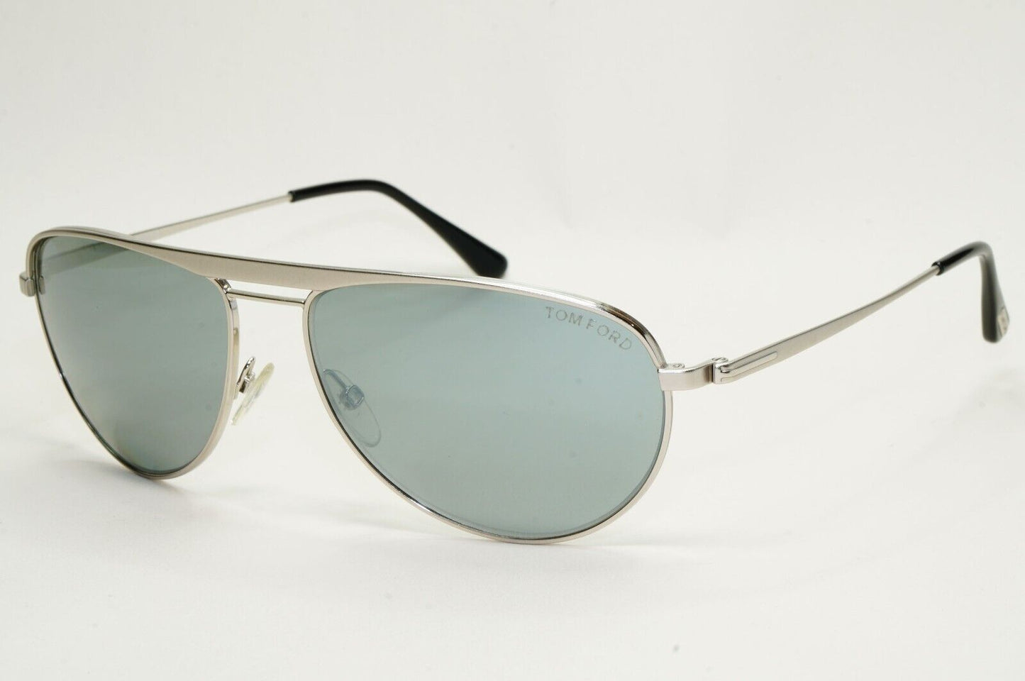 Tom Ford Sunglasses William Matte Paladium Silver Mirror Pilot FT0207 TF 207 17C
