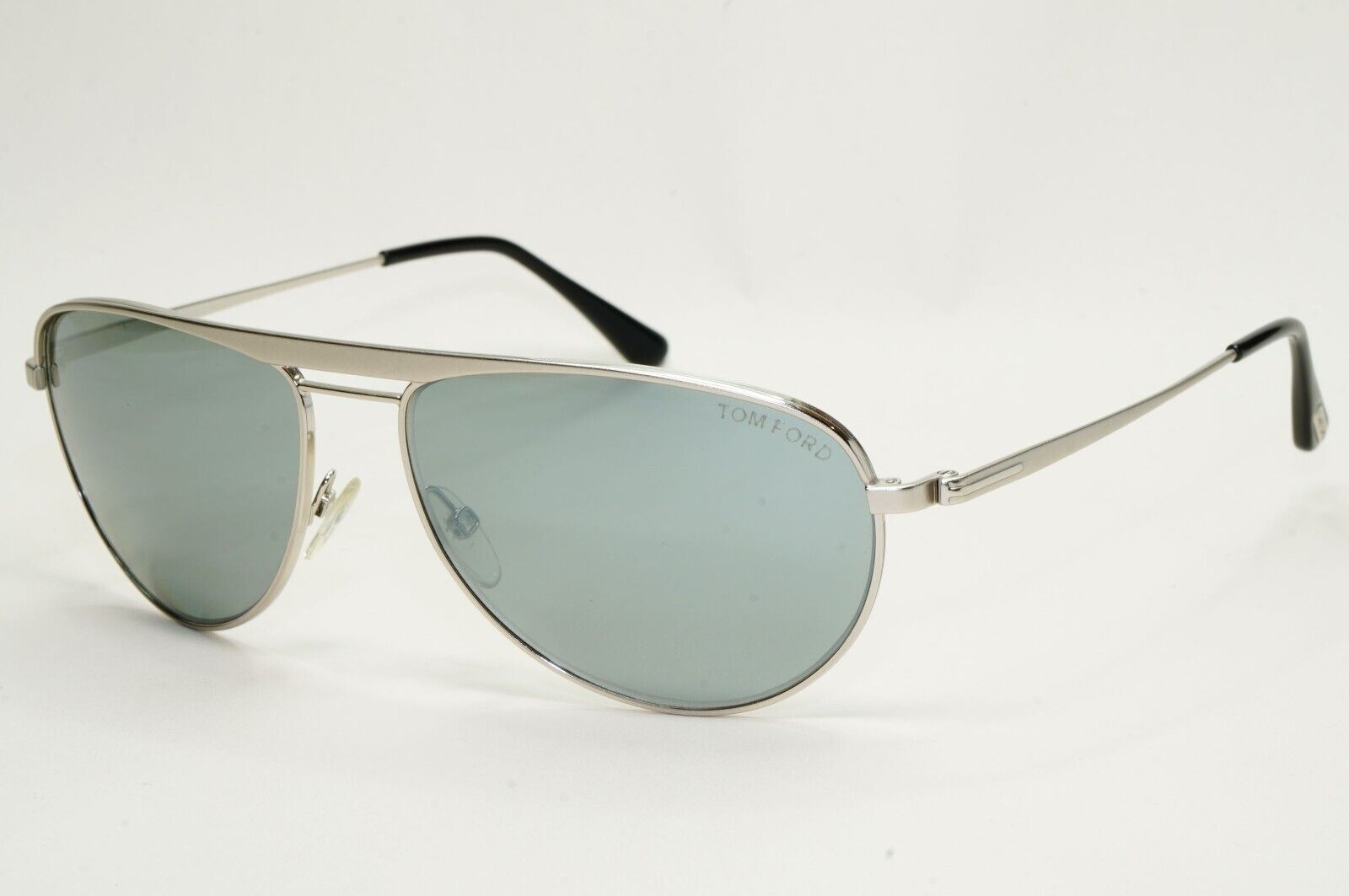 Tom Ford Sunglasses William Matte Paladium Silver Mirror Pilot FT0207 TF 207 17C