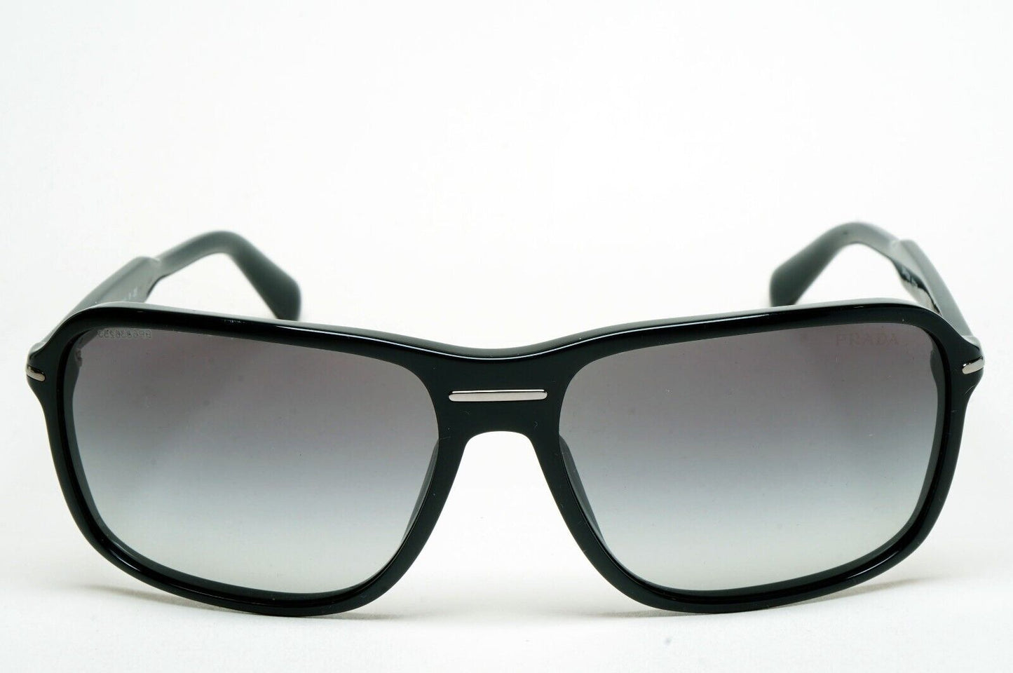 Prada Sunglasses 2011 Vintage Black Navigator Grey PR02NS SPR 02N 1AB-3M1 060125