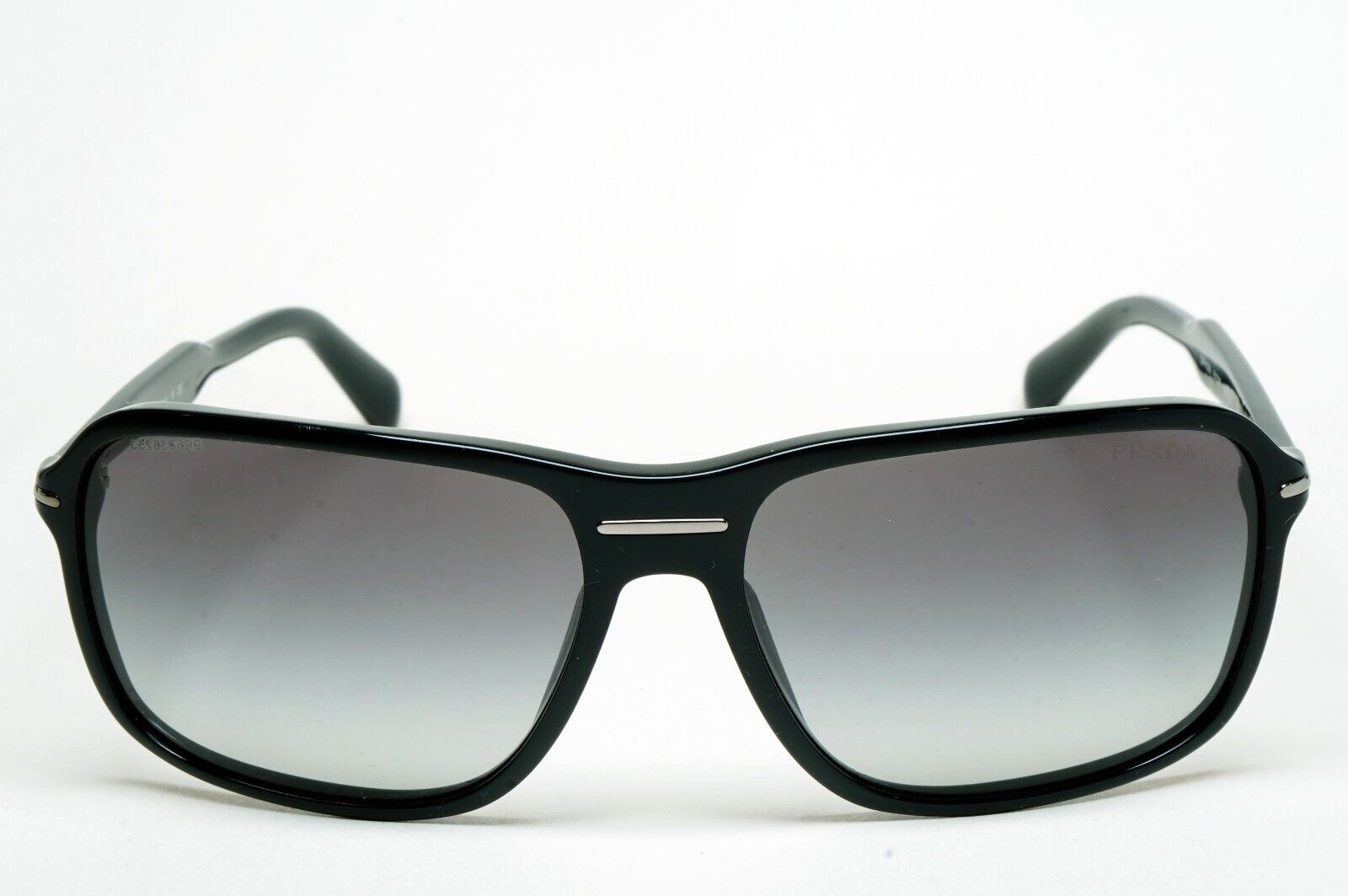 Prada Sunglasses 2011 Vintage Black Navigator Grey PR02NS SPR 02N 1AB-3M1 060125
