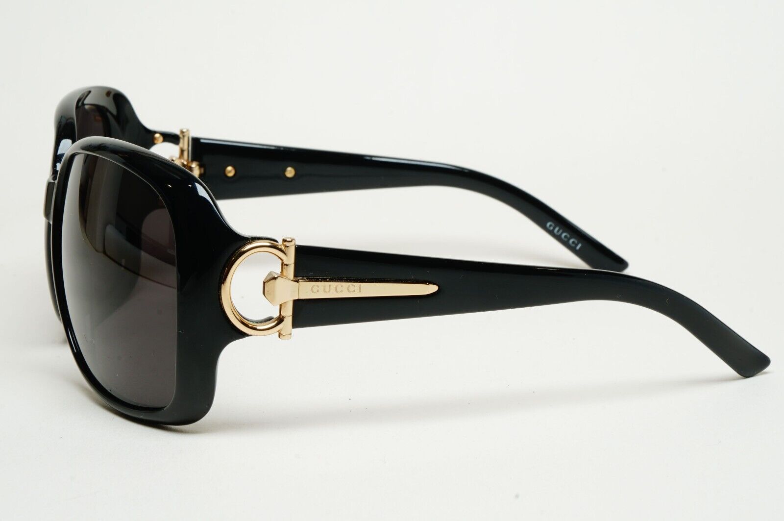 Gucci Sunglasses 2008 Vintage Horsebit Black Gold GG 3099/S D28N3 250125